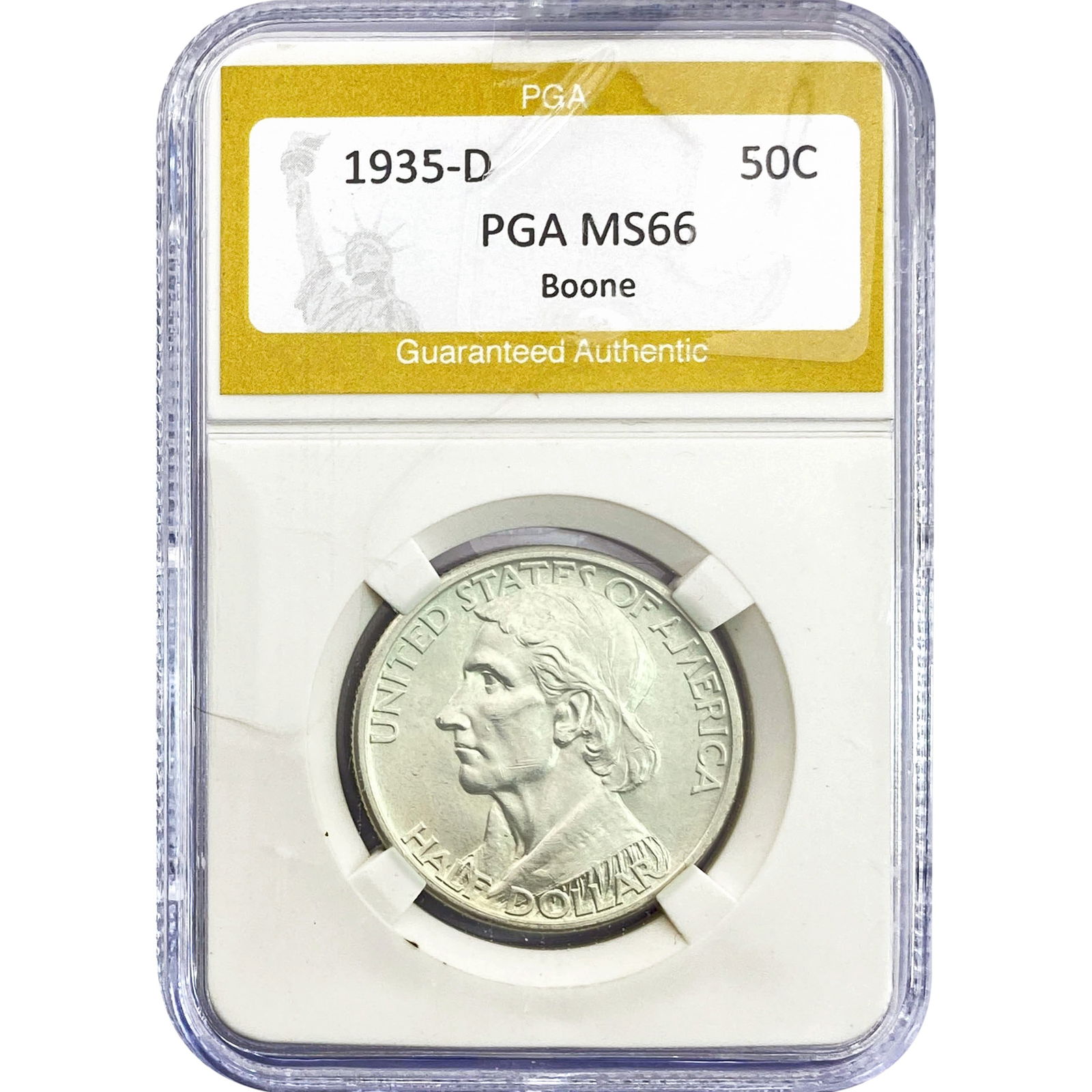 1935-D Boone Half Dollar PGA MS66 (1 of 2)