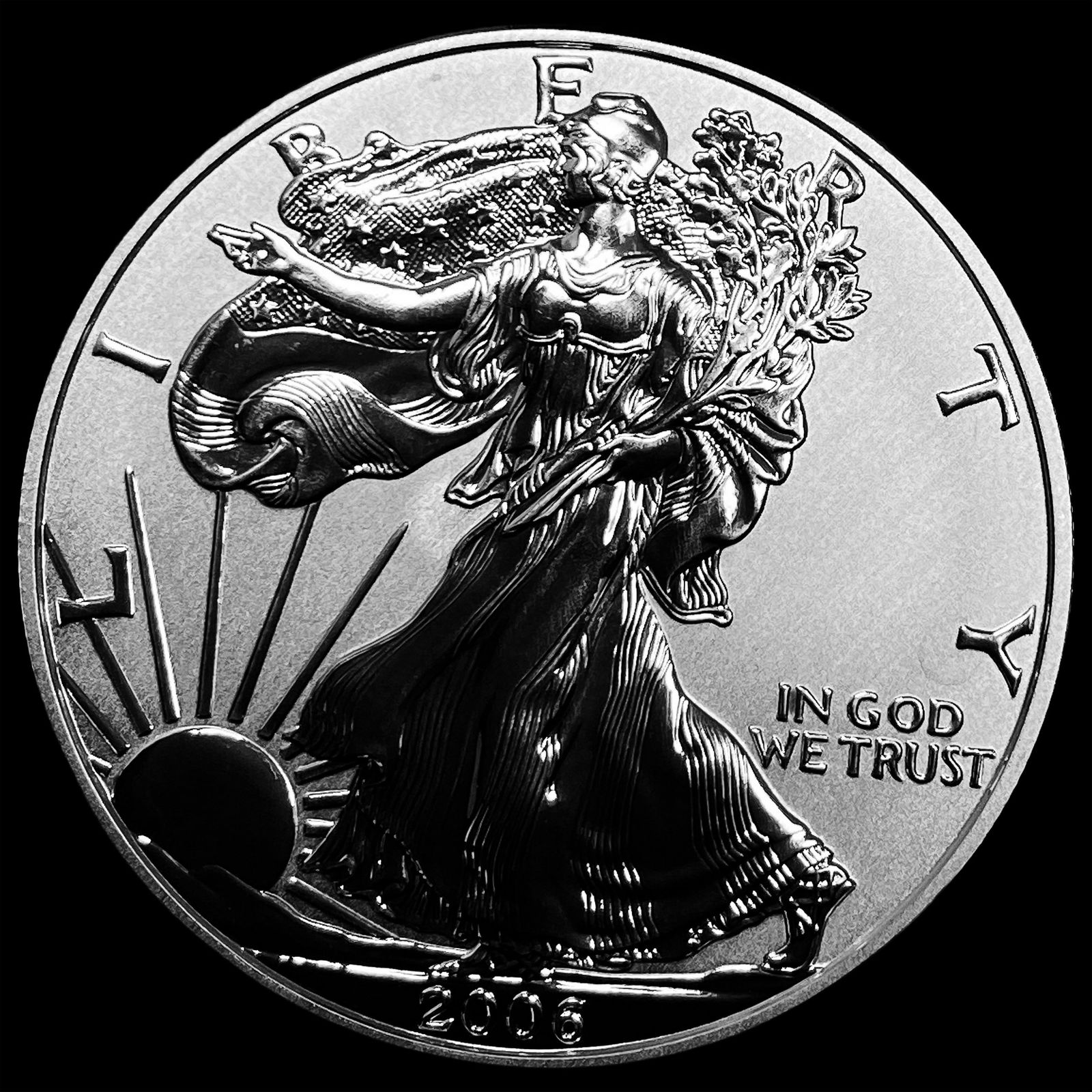 2006-P 1 oz Silver American Eagle $1 GEM PROOF (1 of 2)