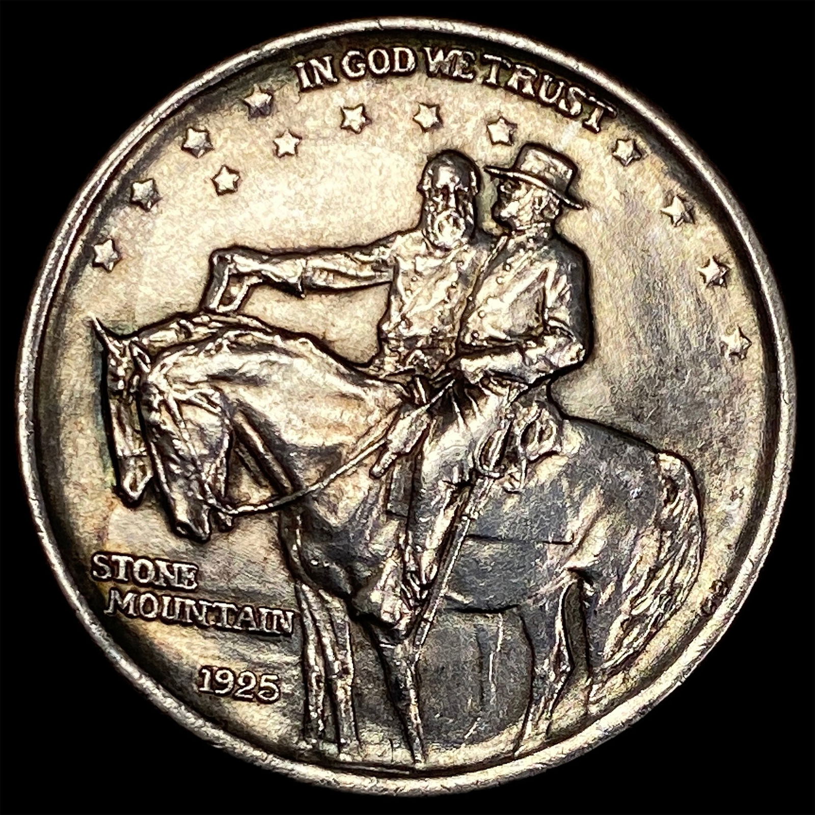 1925 Silver Stone Mountain Half Dollar HIGH GRADE: 1925 Silver Stone Mountain Half Dollar HIGH GRADE