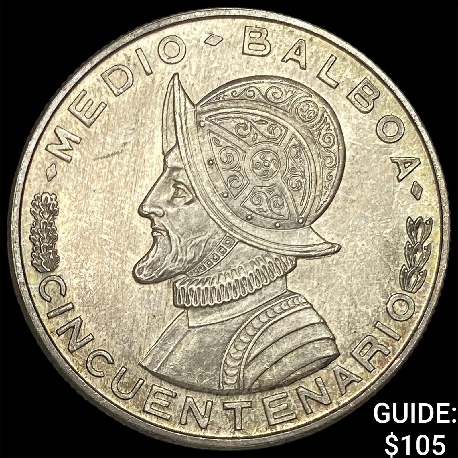 1953 Panama Silver Half Balboa UNCIRCULATED (1 of 2)