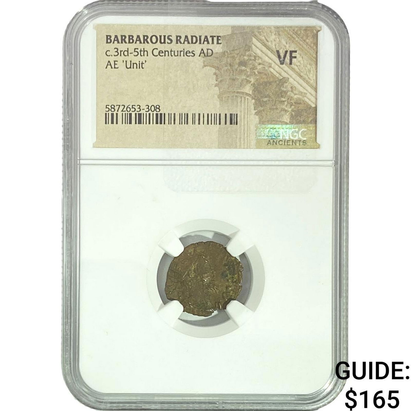 Barbarous Radiate c.3rd-5th Cent. Bronze 'Unit' VF: Barbarous Radiate c.3rd-5th Cent. Bronze 'Unit' VF
