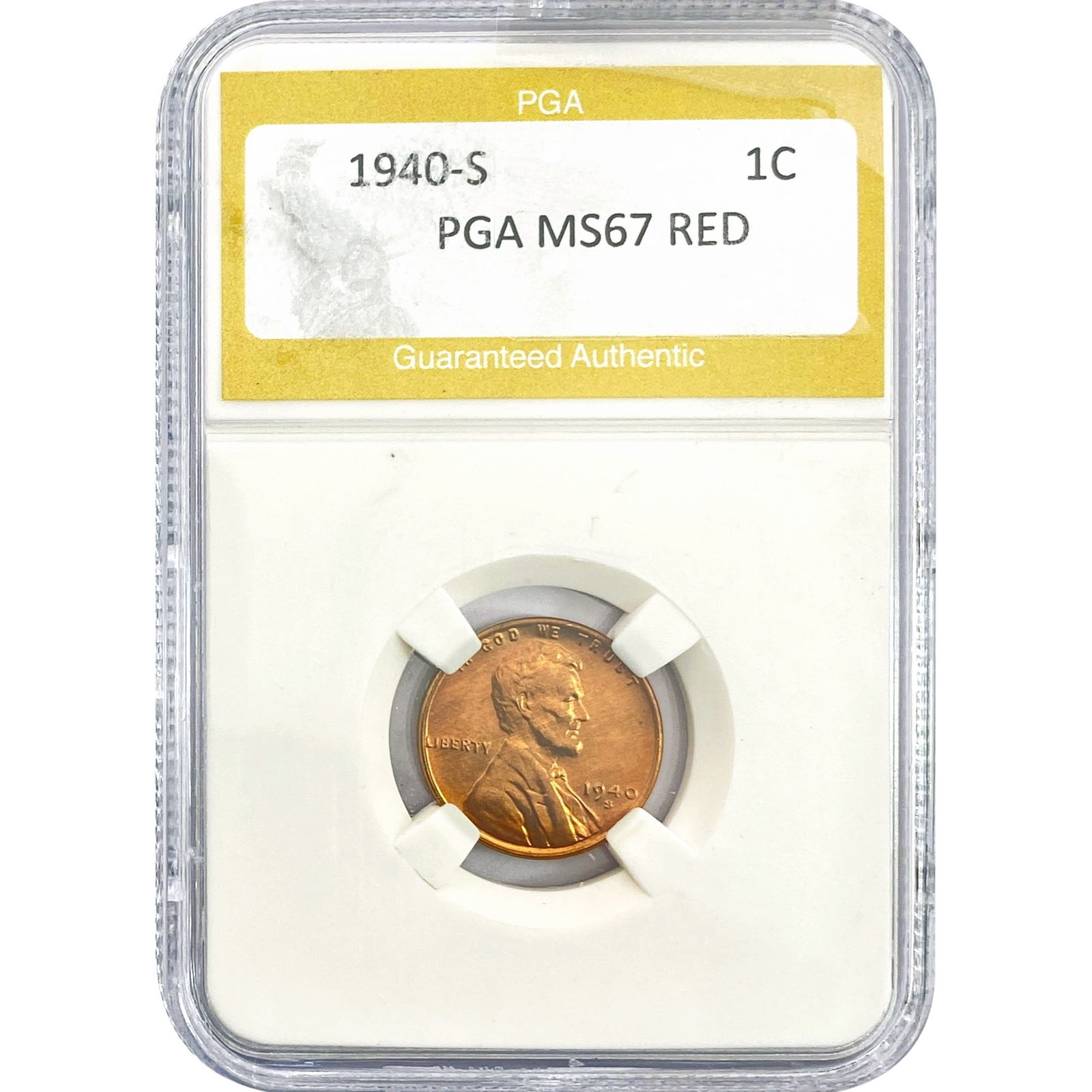 1940-S Wheat Cent PGA MS67 RED (1 of 2)