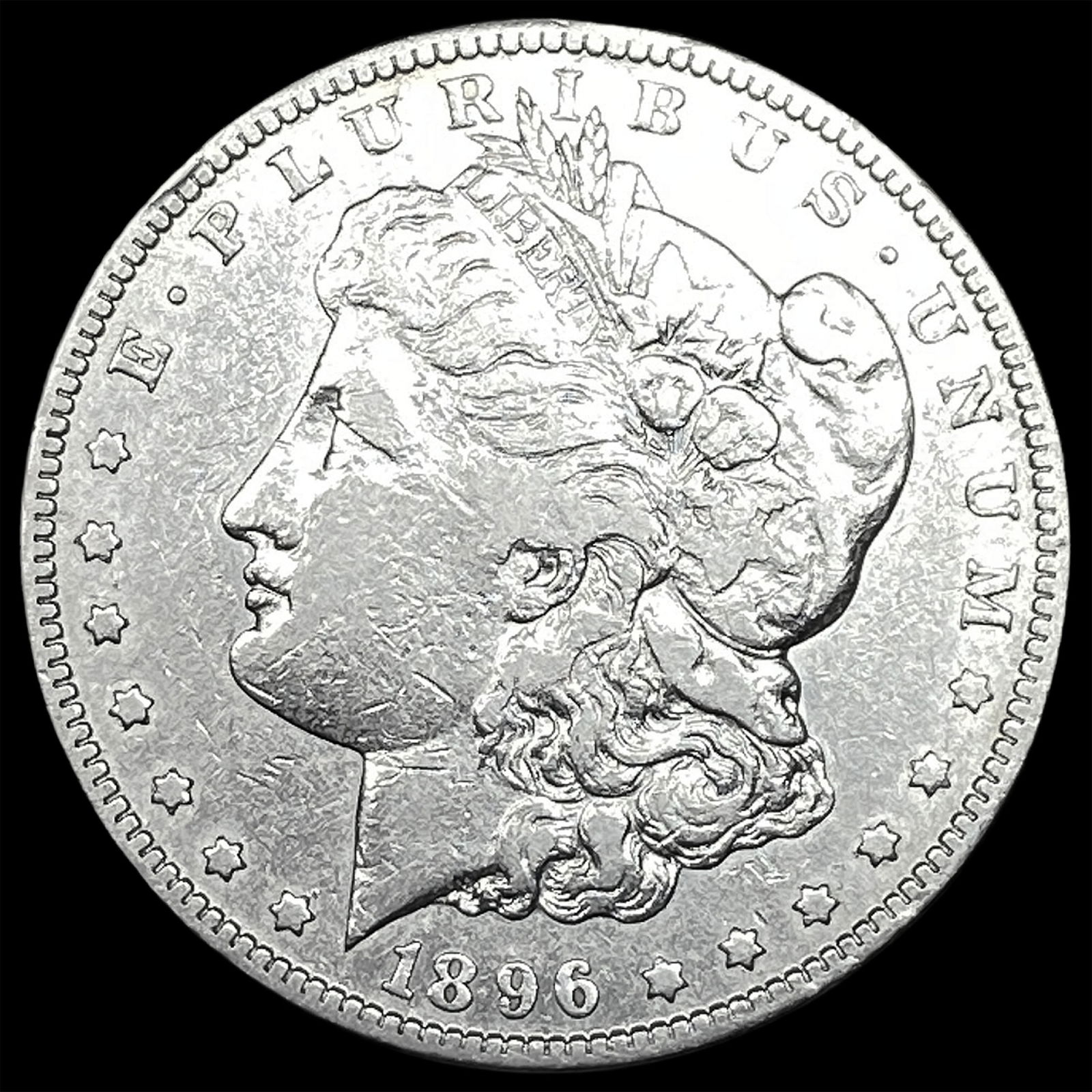1896 Silver Morgan Dollar CLOSELY UNCIRCULATED: 1896 Silver Morgan Dollar CLOSELY UNCIRCULATED