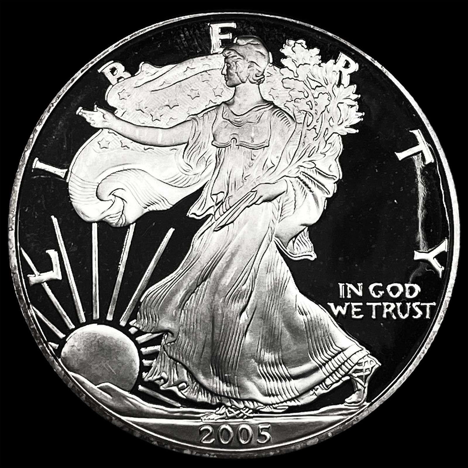 2005 1 oz Silver American Eagle CHOICE PROOF (1 of 2)
