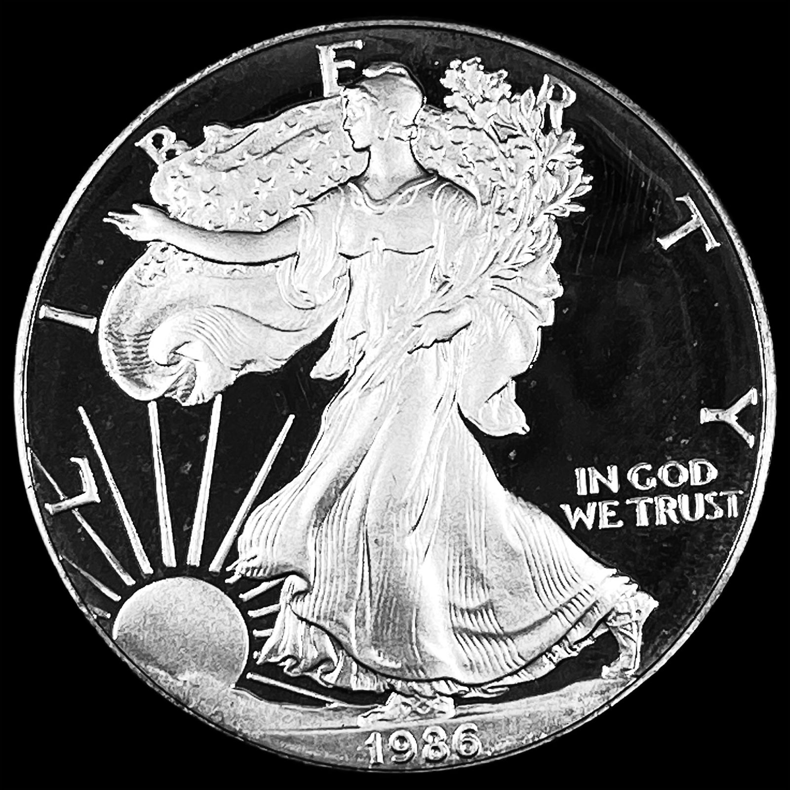 1986-S Silver American Eagle Proof $1 CHOICE PROOF (1 of 2)