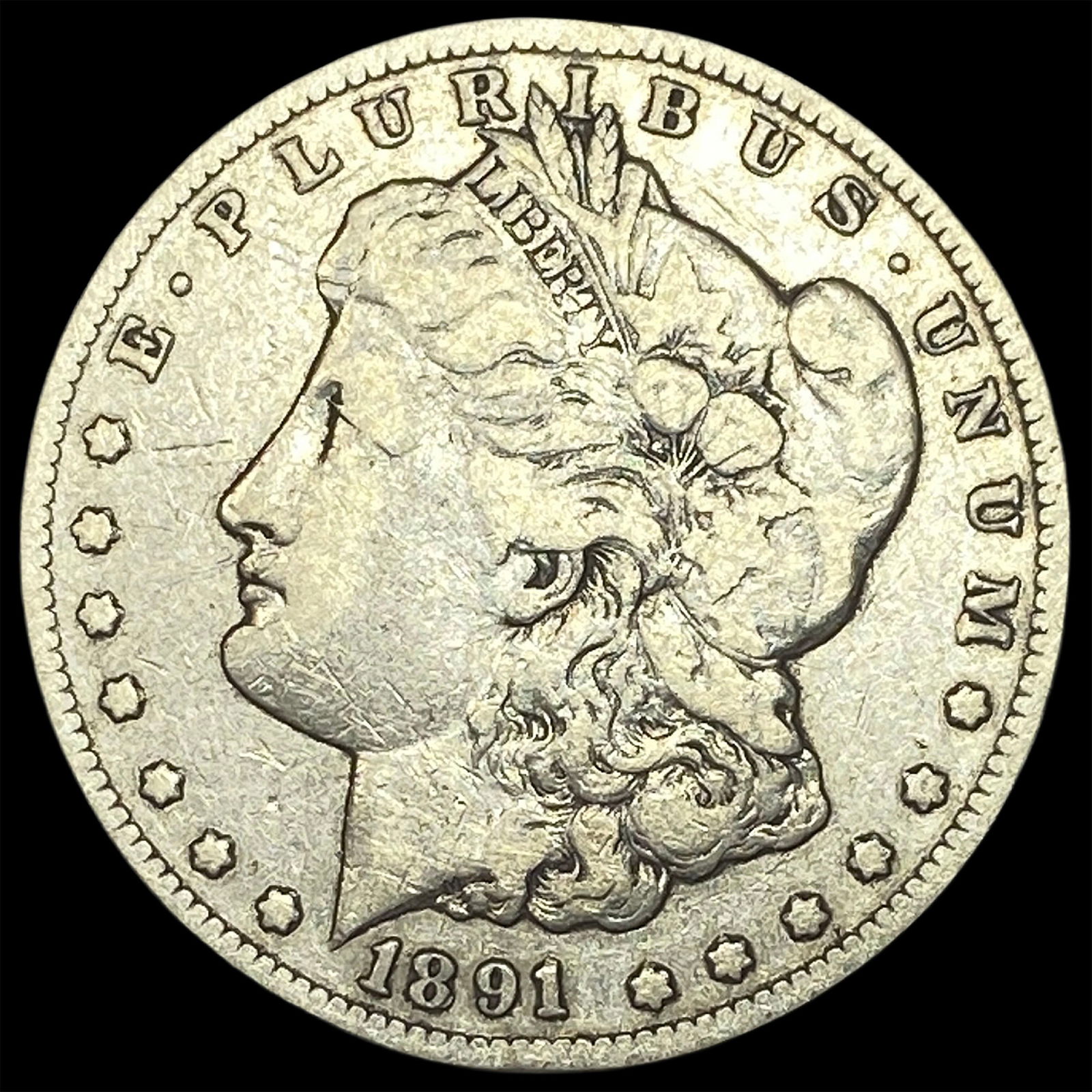 1891-CC Silver Morgan Dollar HIGH GRADE (1 of 2)