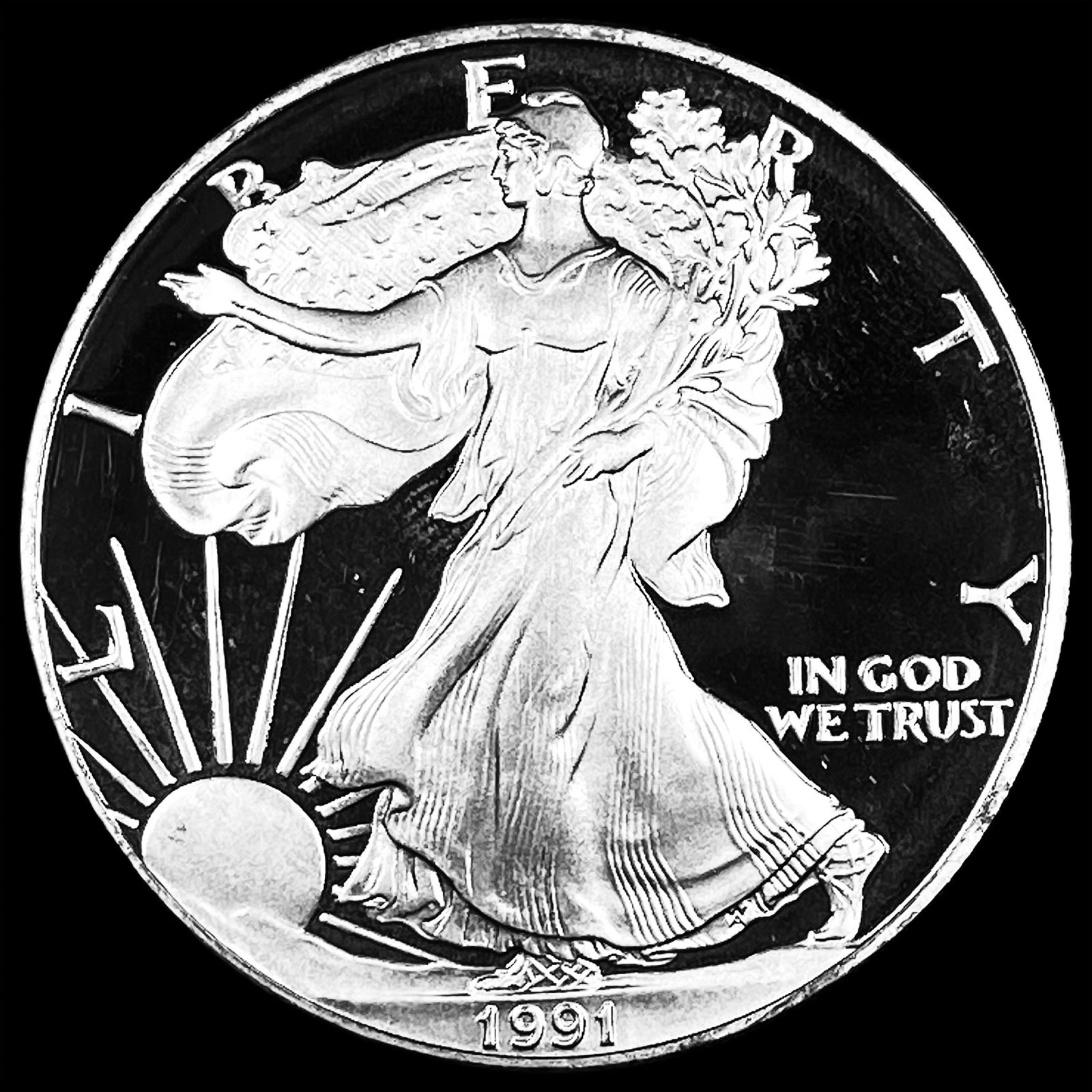 1991-S Silver American Eagle Proof CHOICE PROOF: 1991-S Silver American Eagle Proof CHOICE PROOF