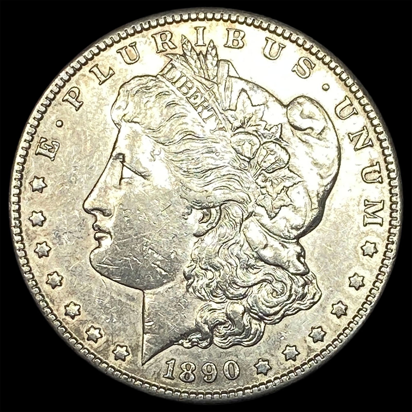 1890 Silver Morgan Dollar CLOSELY UNCIRCULATED (1 of 2)