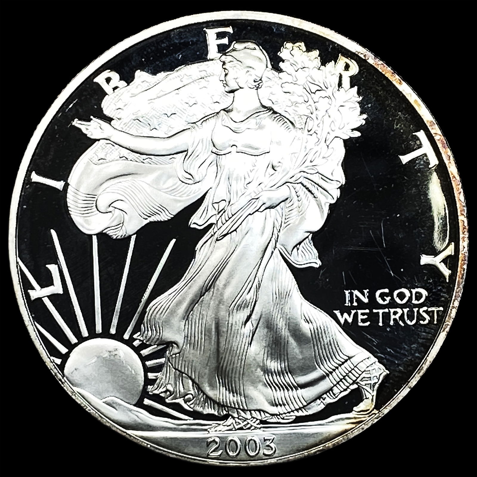 2003 1 oz Silver American Eagle CHOICE PROOF: 2003 1 oz Silver American Eagle CHOICE PROOF
