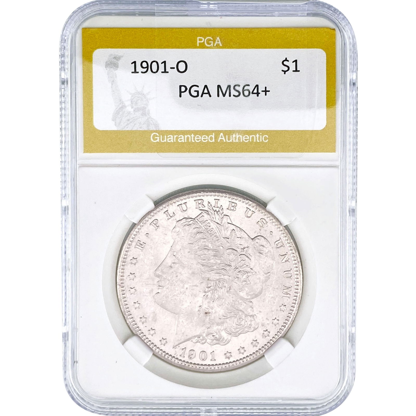 1901-O Morgan Silver Dollar PGA MS64+: 1901-O Morgan Silver Dollar PGA MS64+