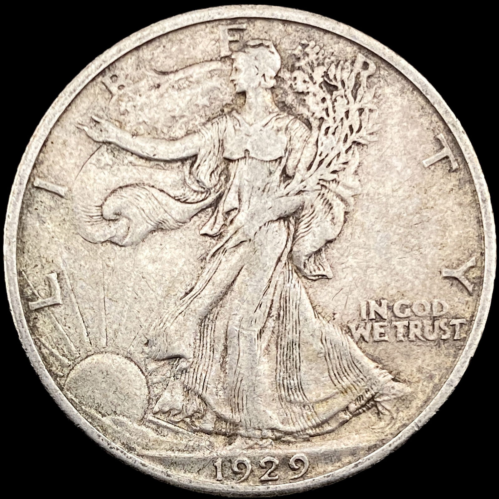 1929-S Walking Liberty Half Dollar NEARLY UNCIRCULATED (1 of 2)