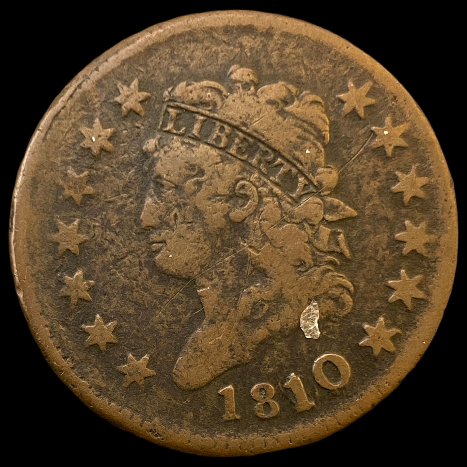 1810 Classic Head Large Cent LIGHTLY CIRCULATED (1 of 2)