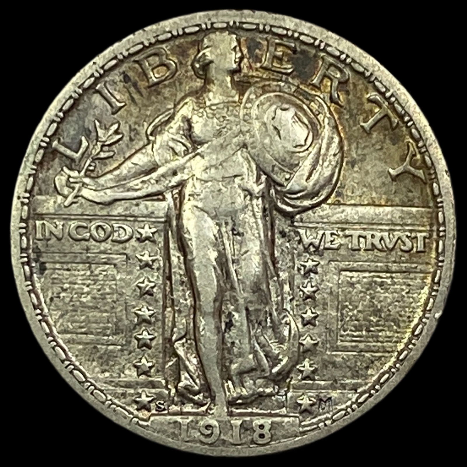 1918-S Standing Liberty Quarter NEARLY UNCIRCULATED (1 of 2)