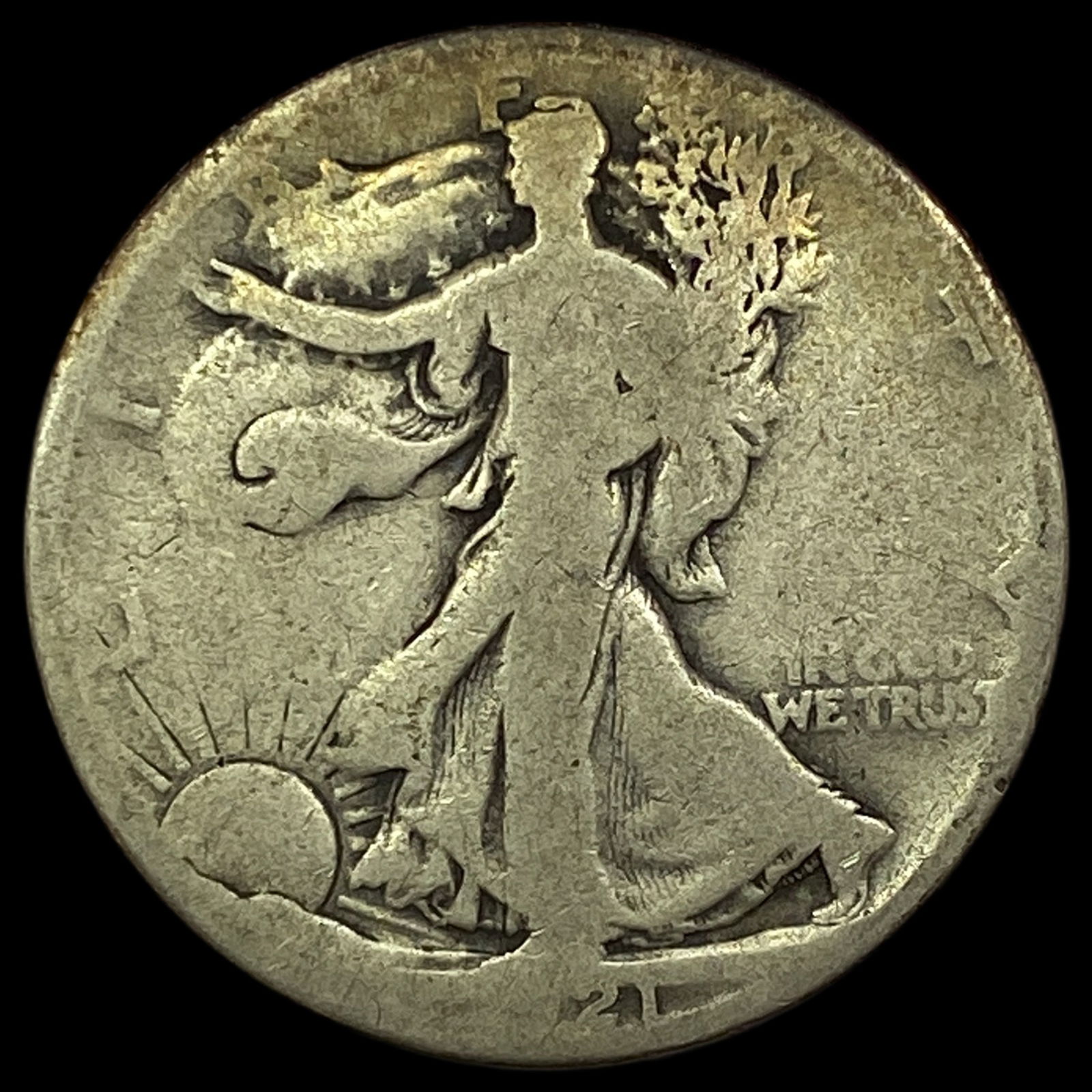 1921-D Walking Liberty Half Dollar HIGH GRADE (1 of 2)
