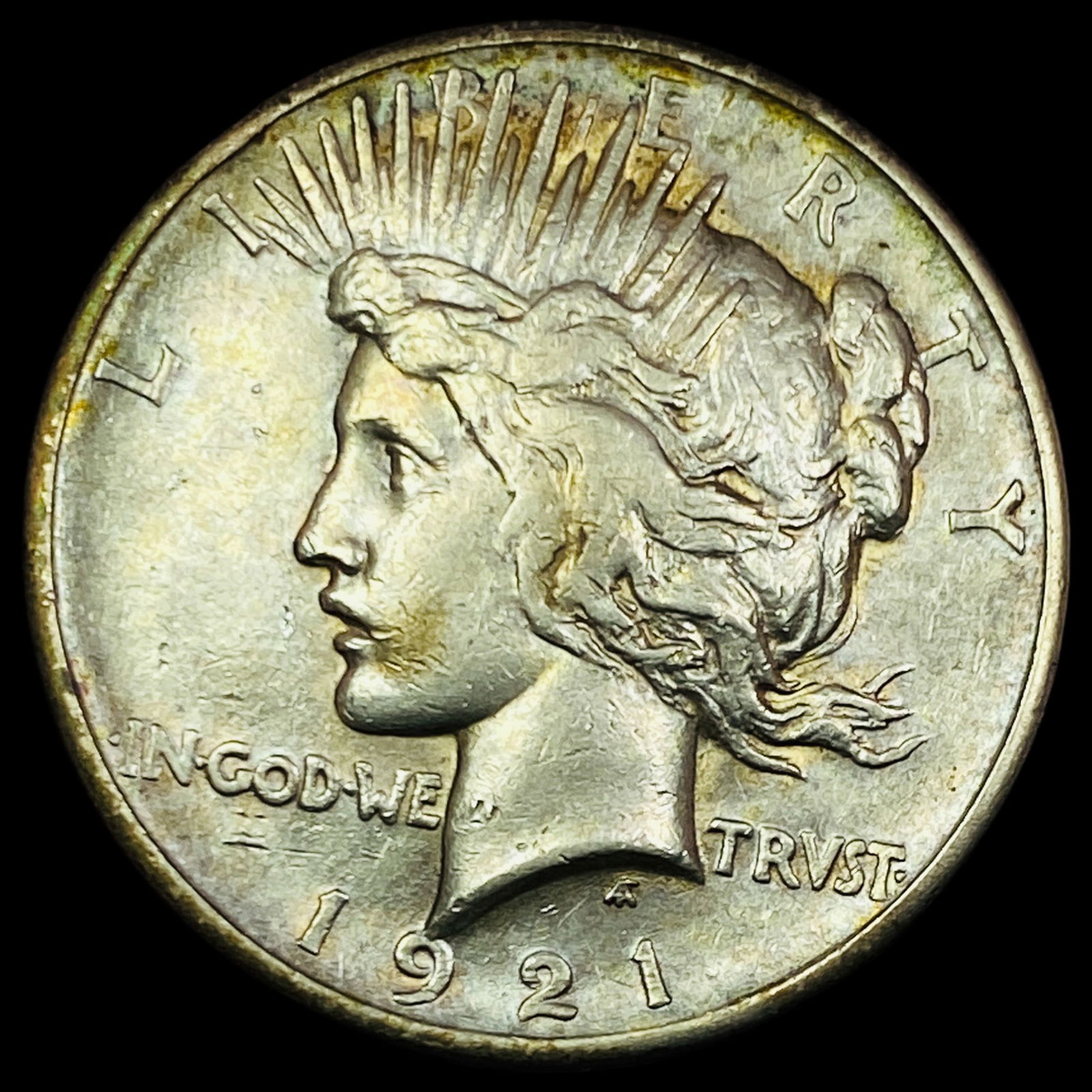 1921 Silver Peace Dollar ABOUT UNCIRCULATED: 1921 Silver Peace Dollar ABOUT UNCIRCULATED