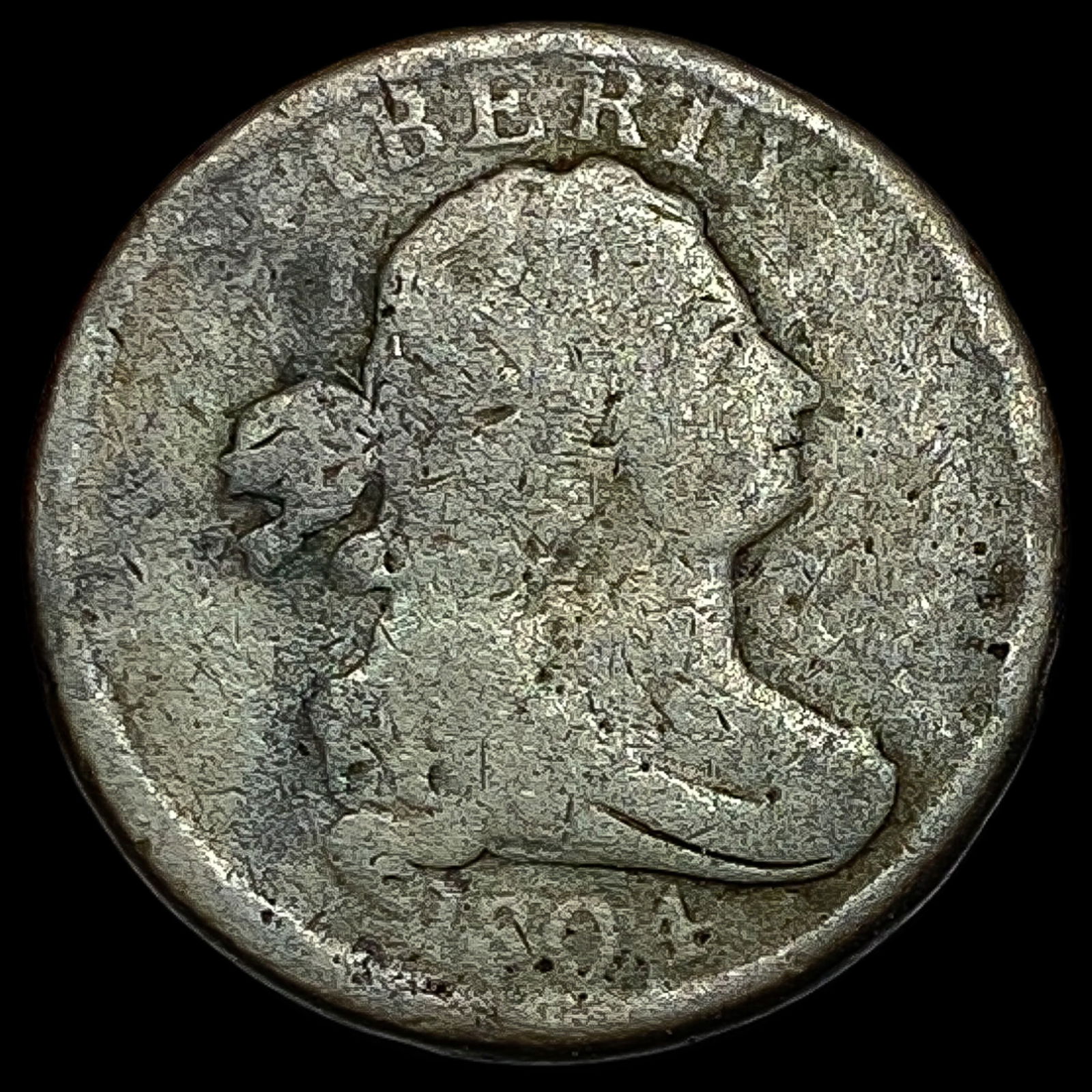 1804 Draped Bust Half Cent NICELY CIRCULATED (1 of 2)