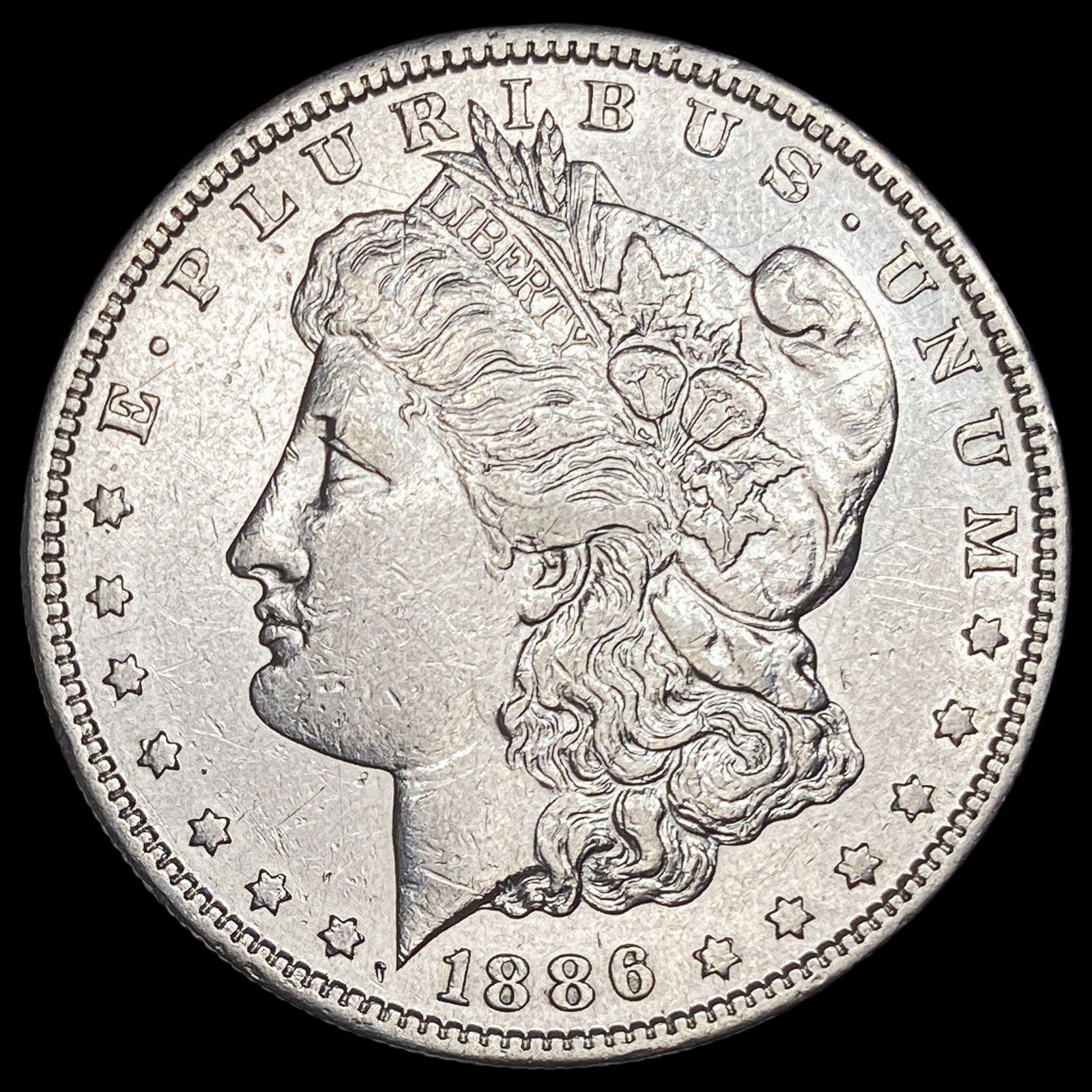 1886-S Silver Morgan Dollar CLOSELY UNCIRCULATED: 1886-S Silver Morgan Dollar CLOSELY UNCIRCULATED