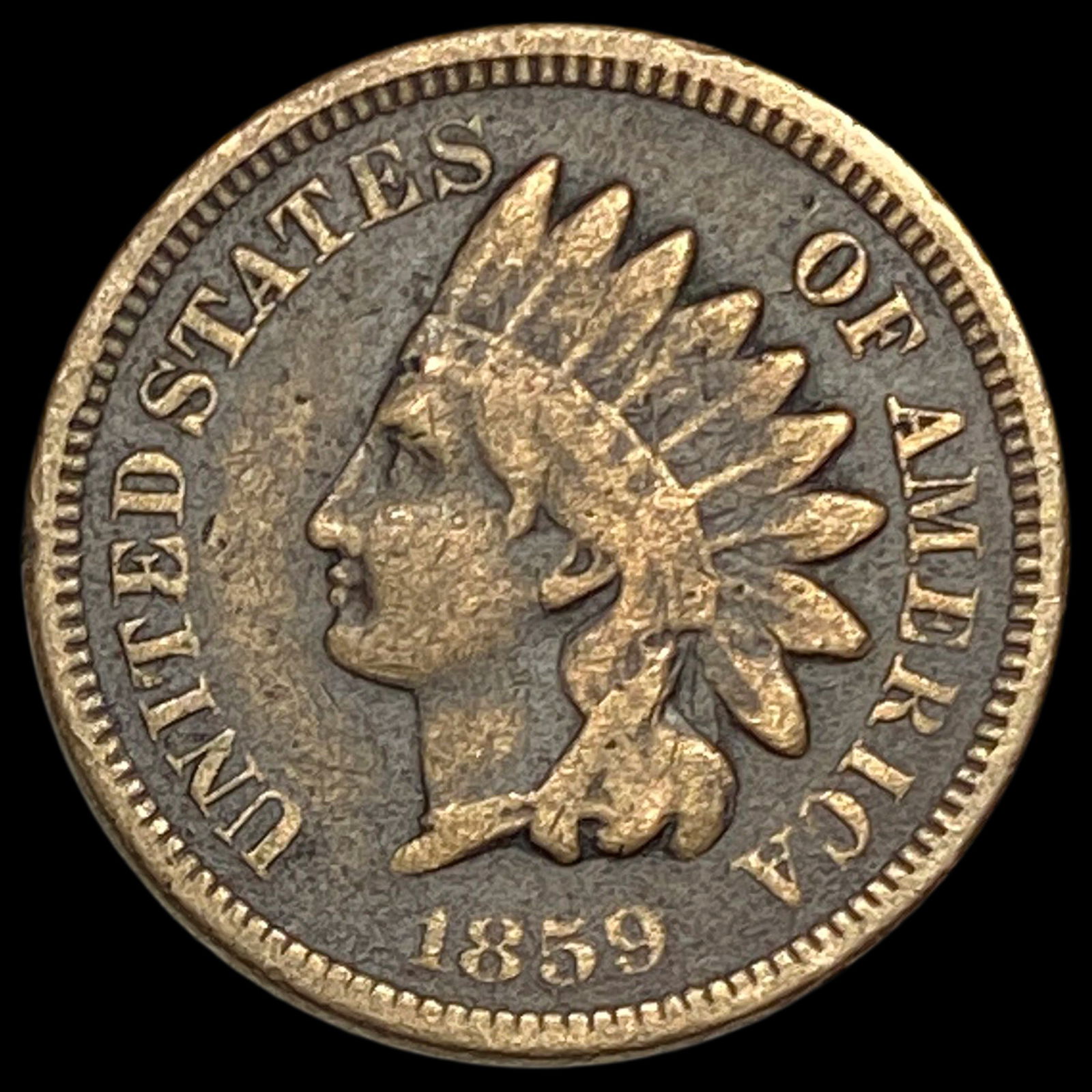 1859 Indian Head Cent LIGHTLY CIRCULATED (1 of 2)