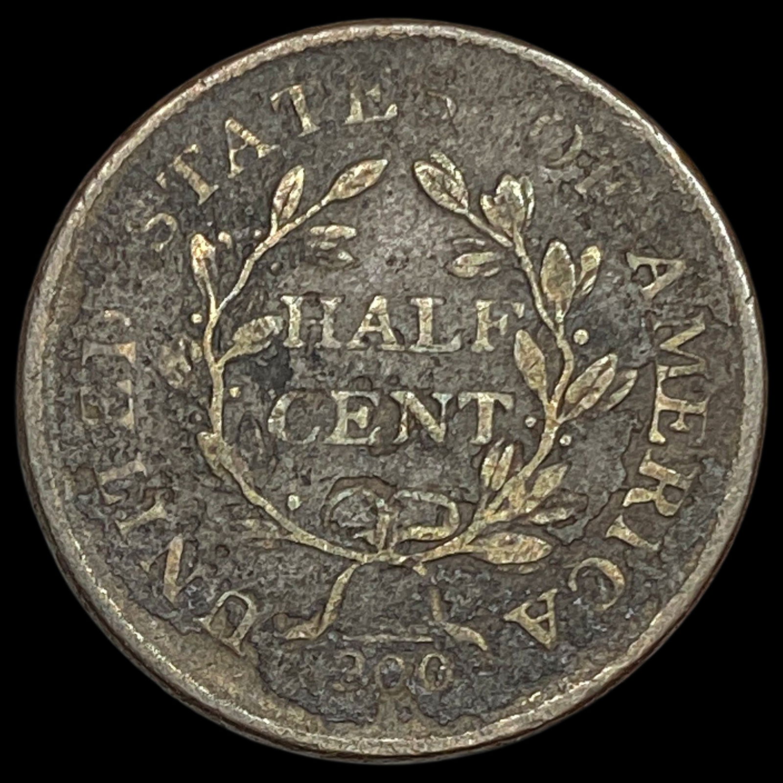 1805 Draped Bust Half Cent LIGHTLY CIRCULATED - 2