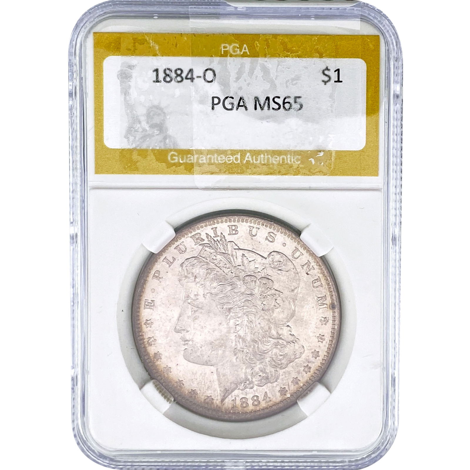 1884-O Morgan Silver Dollar PGA MS65: 1884-O Morgan Silver Dollar PGA MS65