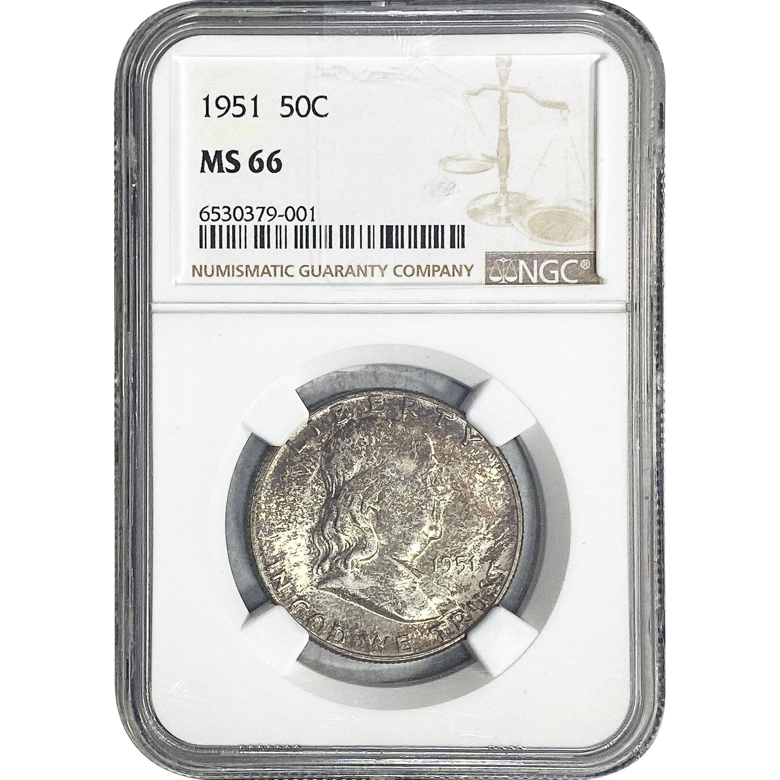 1951 Franklin Half Dollar NGC MS66 (1 of 2)
