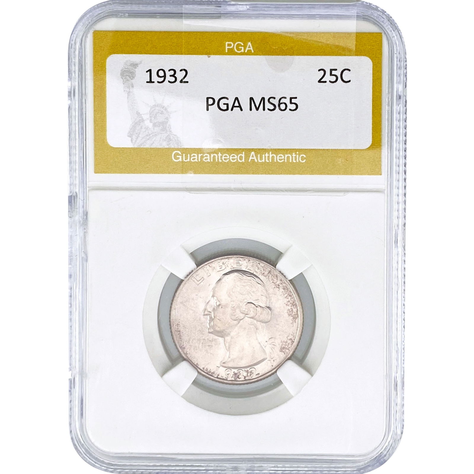 1932 Washington Silver Quarter PGA MS65: 1932 Washington Silver Quarter PGA MS65