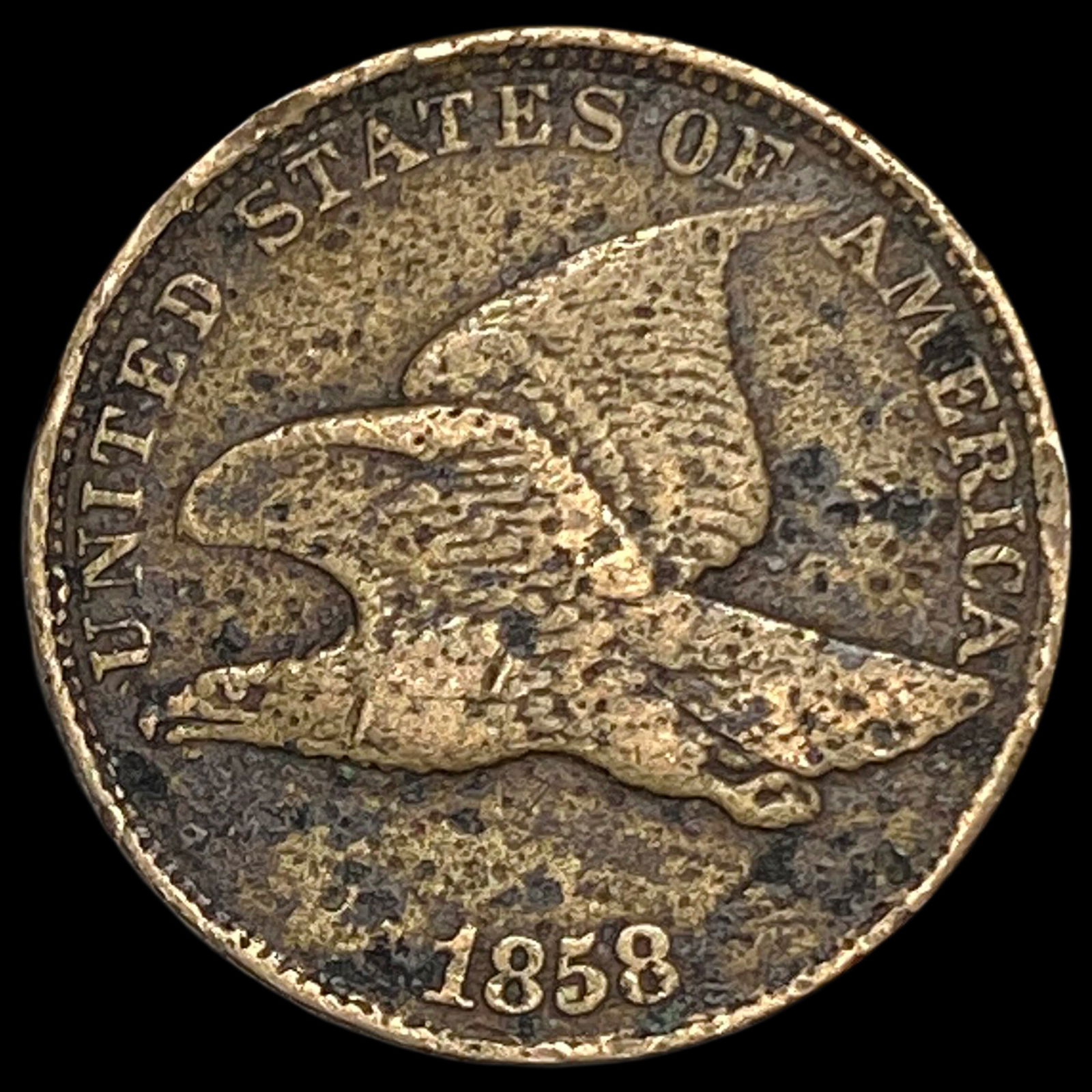 1858 Flying Eagle Cent NICELY CIRCULATED (1 of 2)