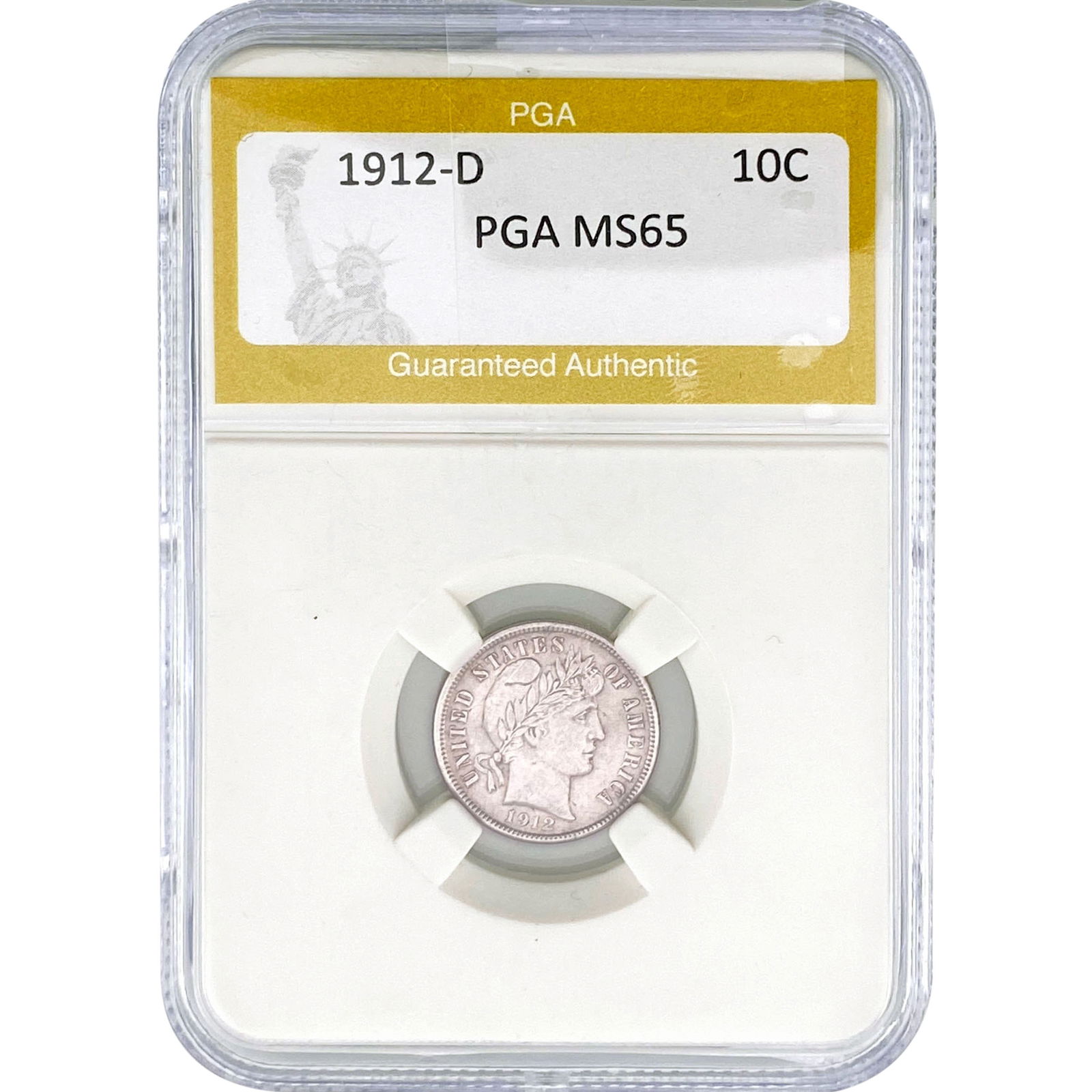 1912-D Barber Dime PGA MS65 (1 of 2)