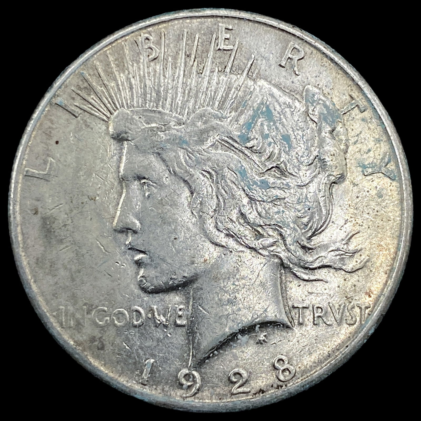 1928-S Silver Peace Dollar NEARLY UNCIRCULATED: 1928-S Silver Peace Dollar NEARLY UNCIRCULATED