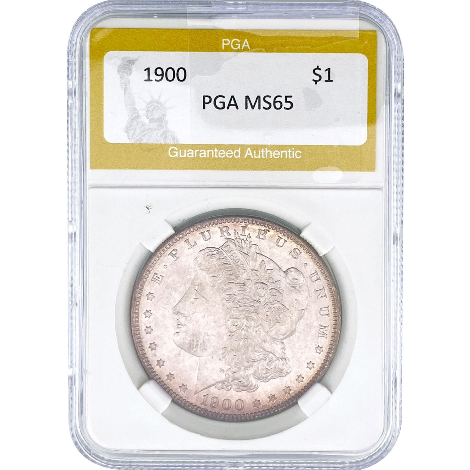 1900 Morgan Silver Dollar PGA MS65: 1900 Morgan Silver Dollar PGA MS65