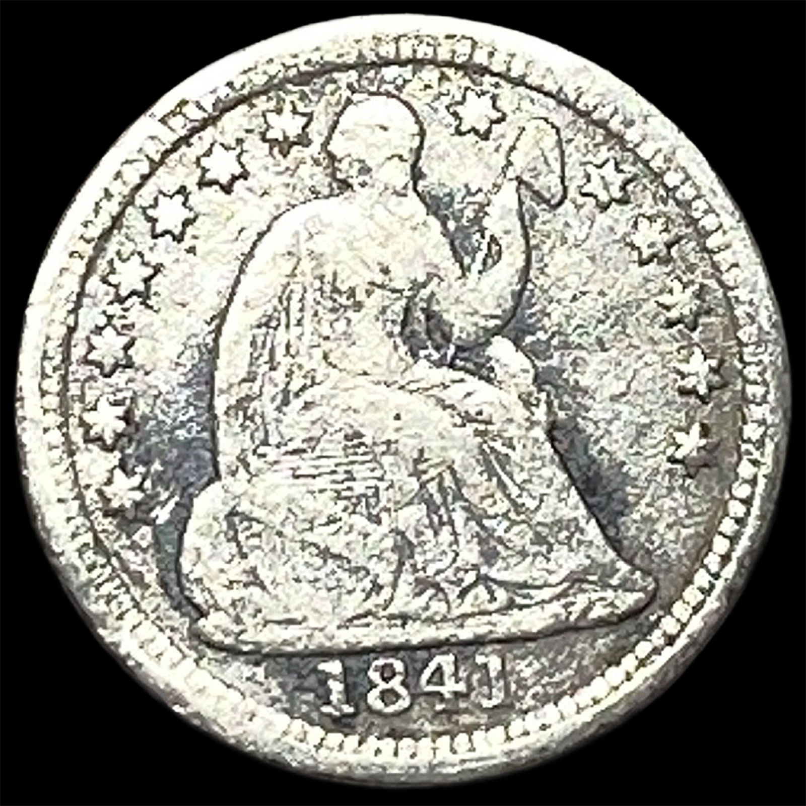 1841-O Seated Liberty Half Dime LIGHTLY CIRCULATED (1 of 2)