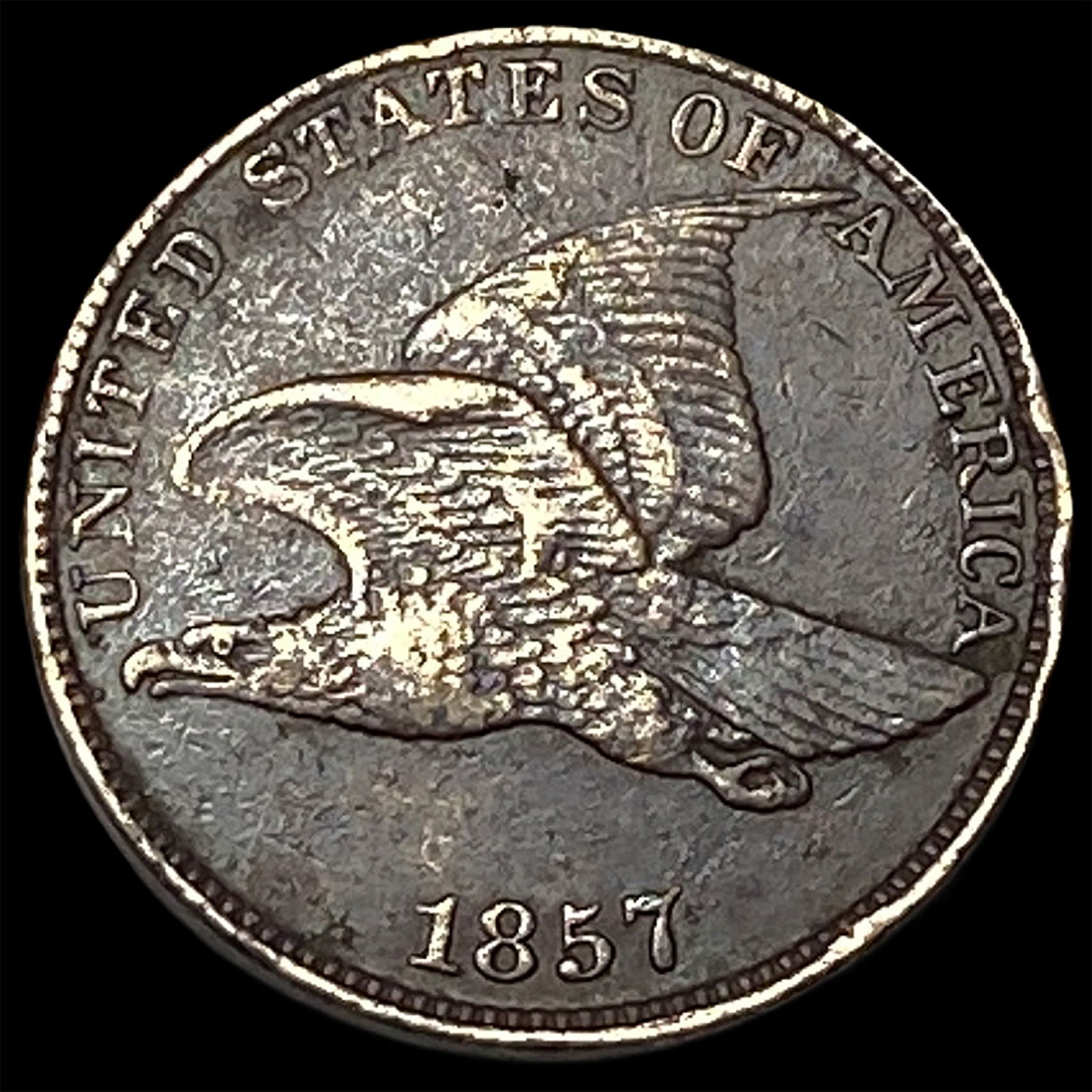 1857 Flying Eagle Cent CHOICE AU: 1857 Flying Eagle Cent CHOICE AU