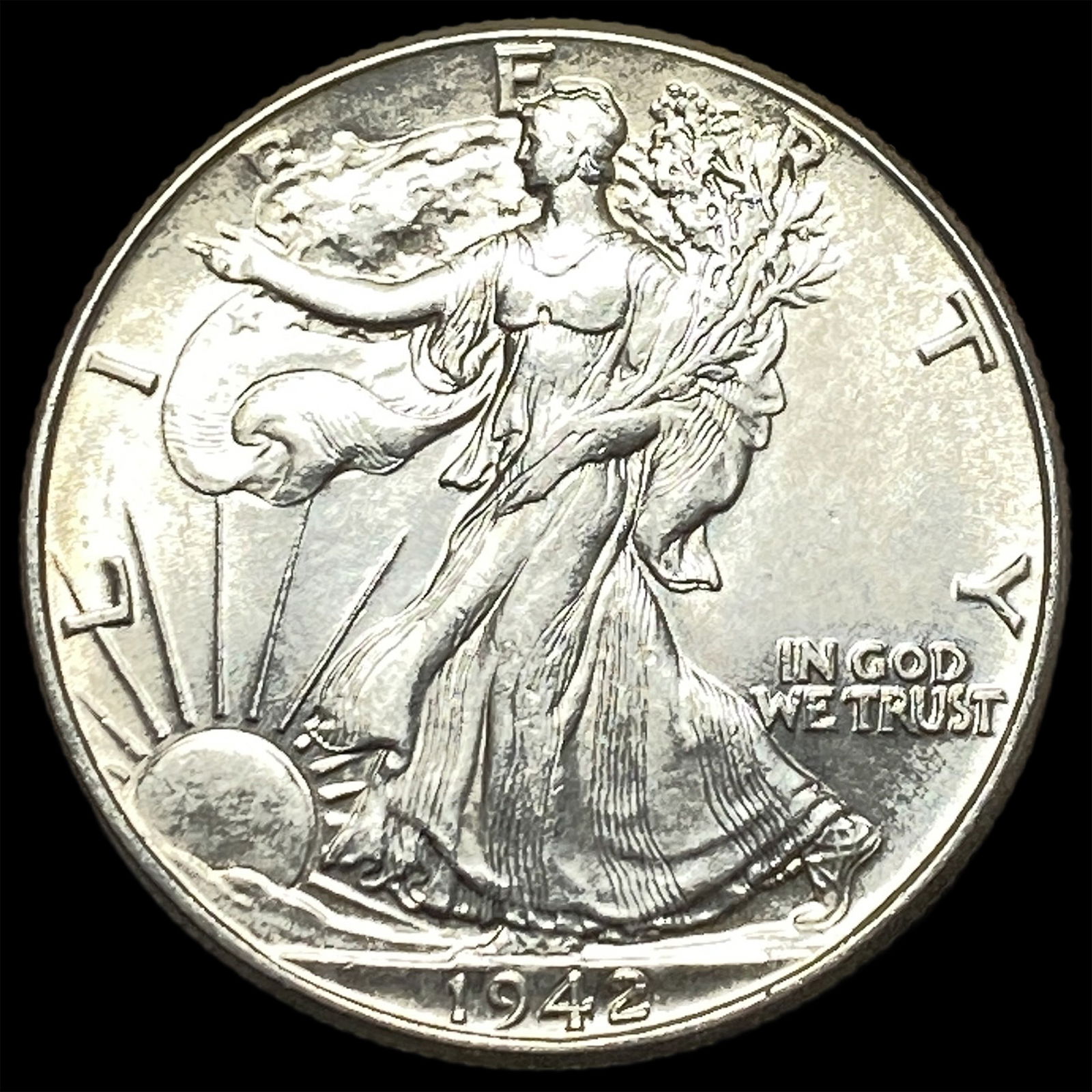 1942 Silver Half Dollar (Walking Liberty) UNCIRCULATED: 1942 Silver Half Dollar (Walking Liberty) UNCIRCULATED