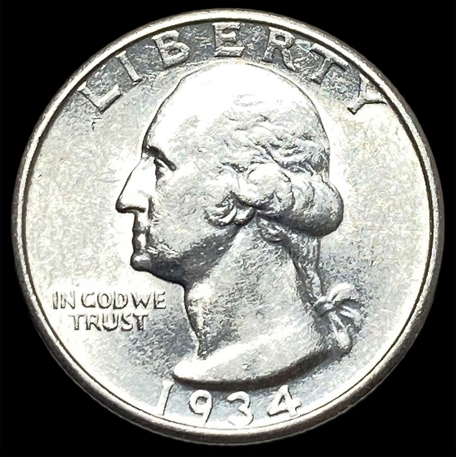 1934-P Silver Washington Quarter CLOSELY UNCIRCULATED (1 of 2)