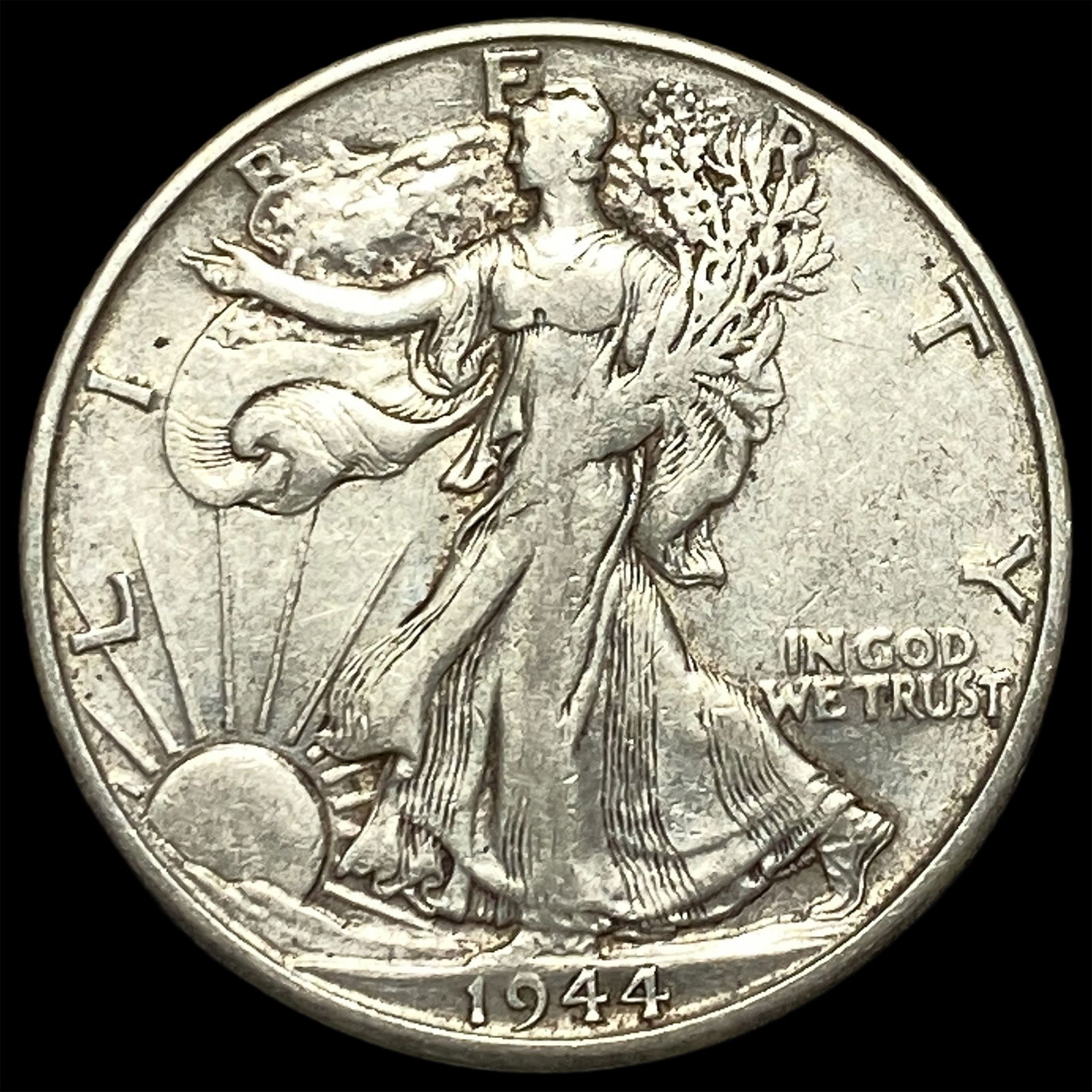 1944-S Silver Half Dollar (Walking Liberty) NEARLY UNCIRCULATED: 1944-S Silver Half Dollar (Walking Liberty) NEARLY UNCIRCULATED