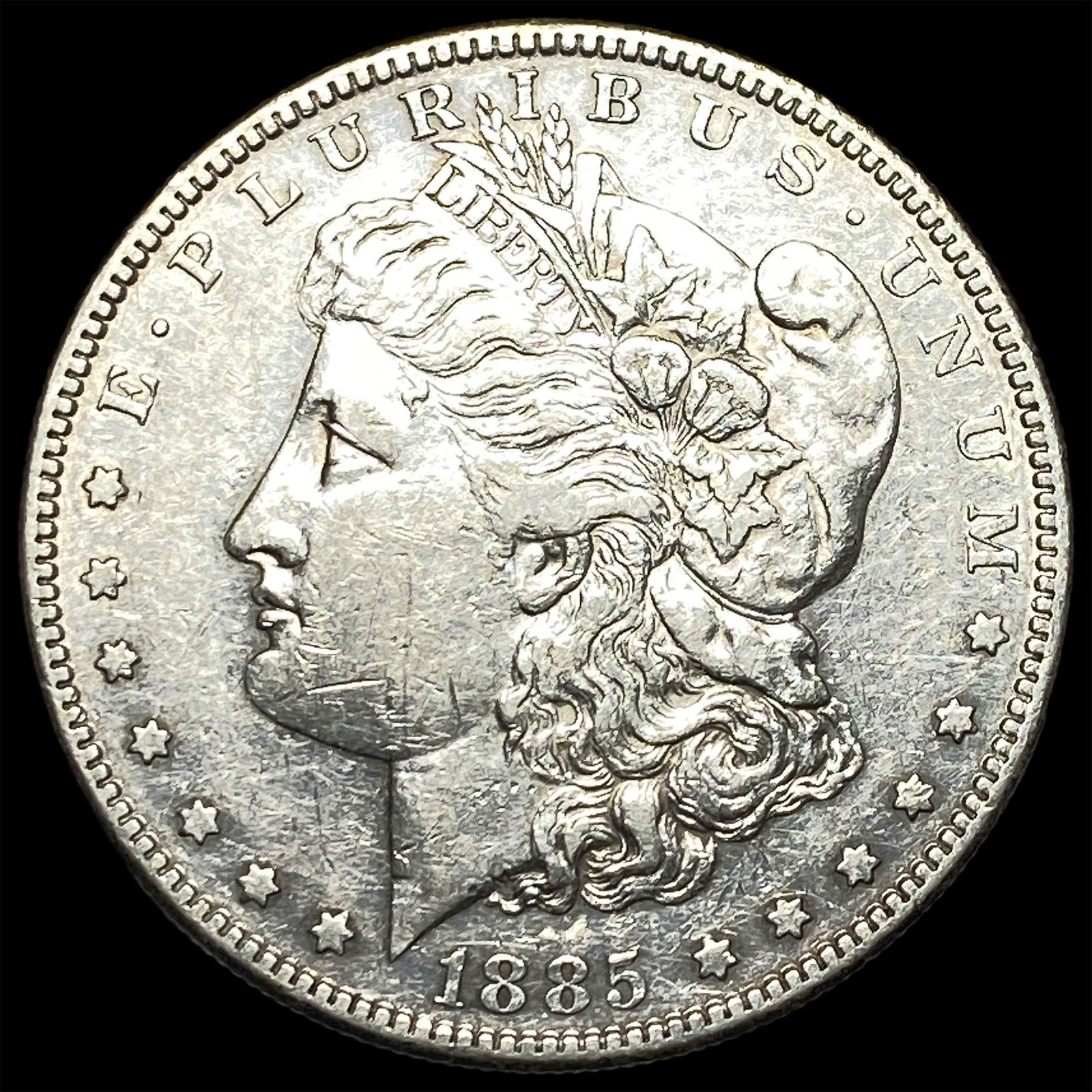 1885-S Silver Morgan Dollar CLOSELY UNCIRCULATED (1 of 2)