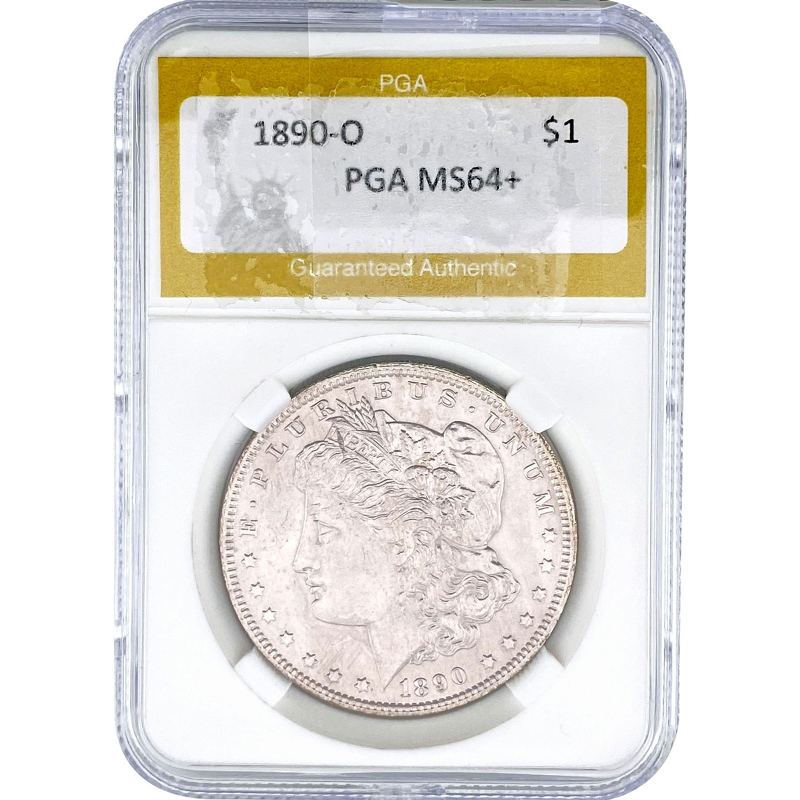 1890-O Morgan Silver Dollar PGA MS64+: 1890-O Morgan Silver Dollar PGA MS64+