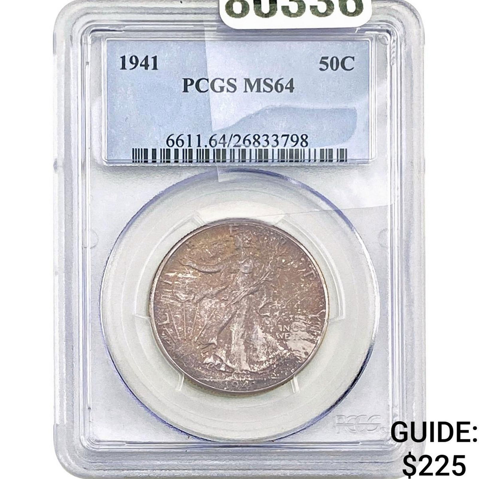 1941 Walking Liberty Half Dollar PCGS MS64: 1941 Walking Liberty Half Dollar PCGS MS64