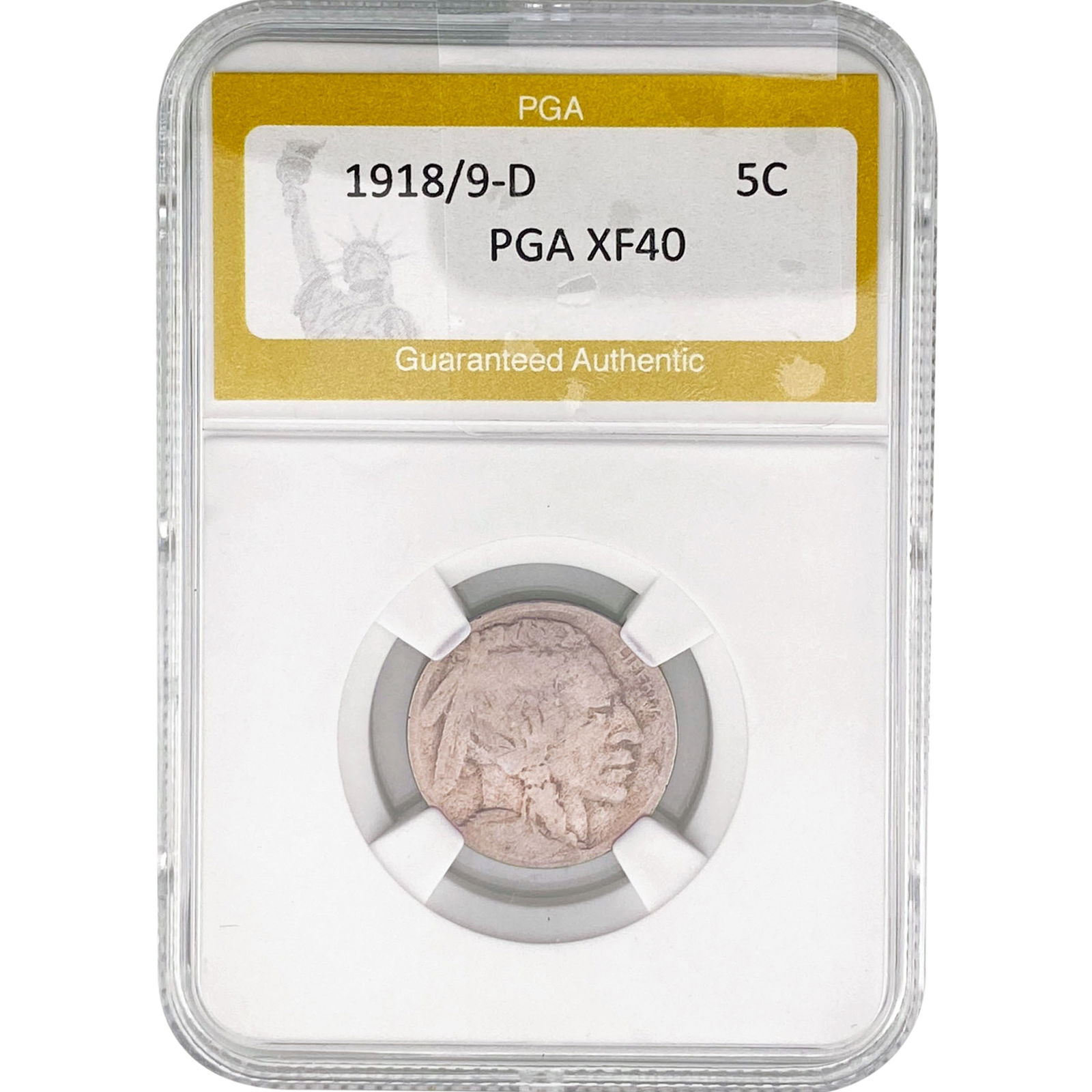 1918/9-D Buffalo Nickel PGA XF40 (1 of 2)