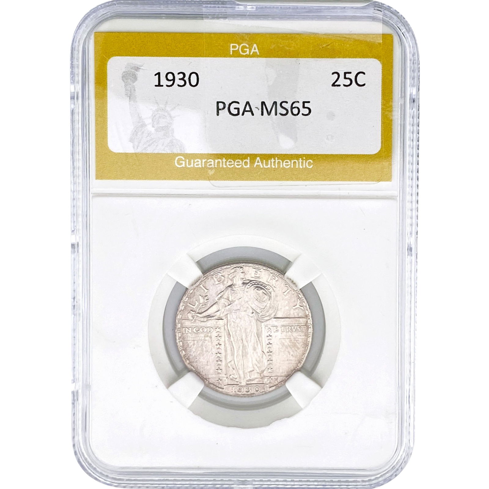 1930 Standing Liberty Quarter PGA MS65: 1930 Standing Liberty Quarter PGA MS65