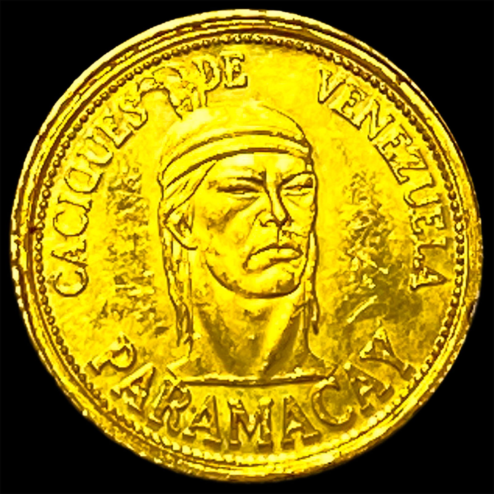 Gold Caciques de Venezuela-Paramacay HIGH GRADE: Gold Caciques de Venezuela-Paramacay HIGH GRADE