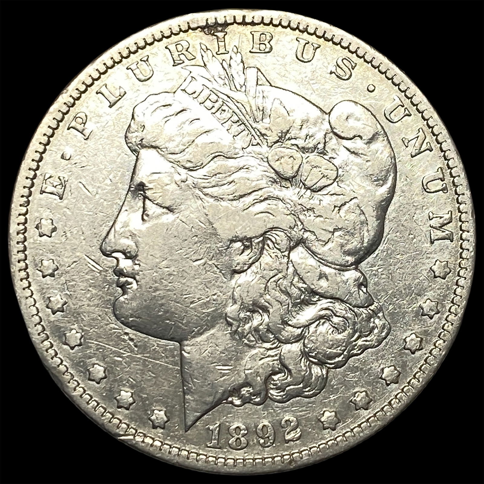 1892-S Silver Morgan Dollar LIGHTLY CIRCULATED: 1892-S Silver Morgan Dollar LIGHTLY CIRCULATED