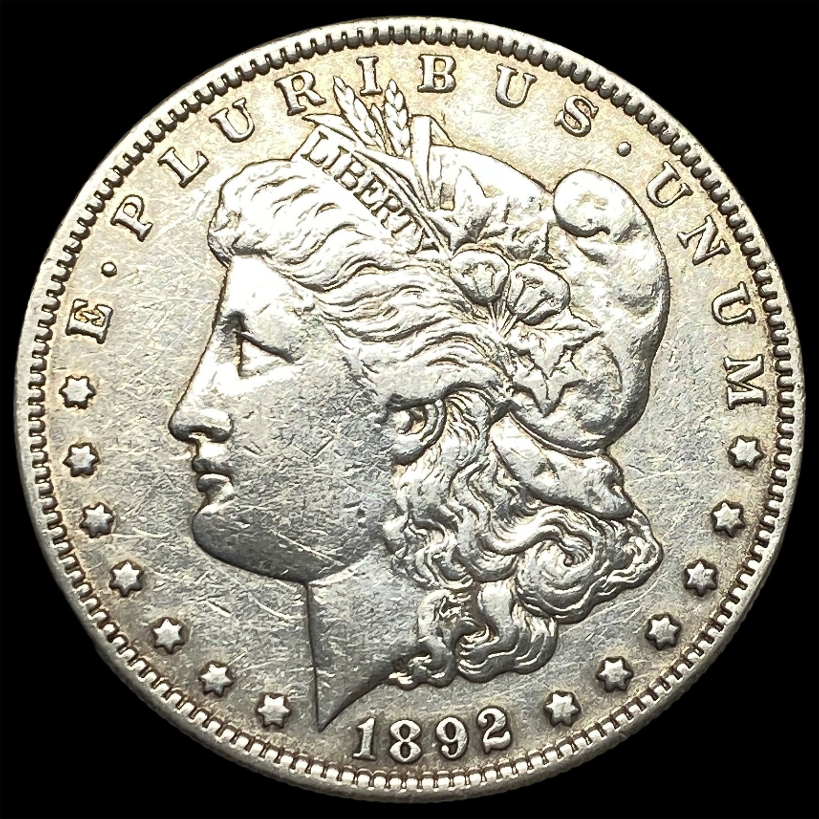 1892-S Morgan Silver Dollar CLOSELY UNCIRCULATED: 1892-S Morgan Silver Dollar CLOSELY UNCIRCULATED
