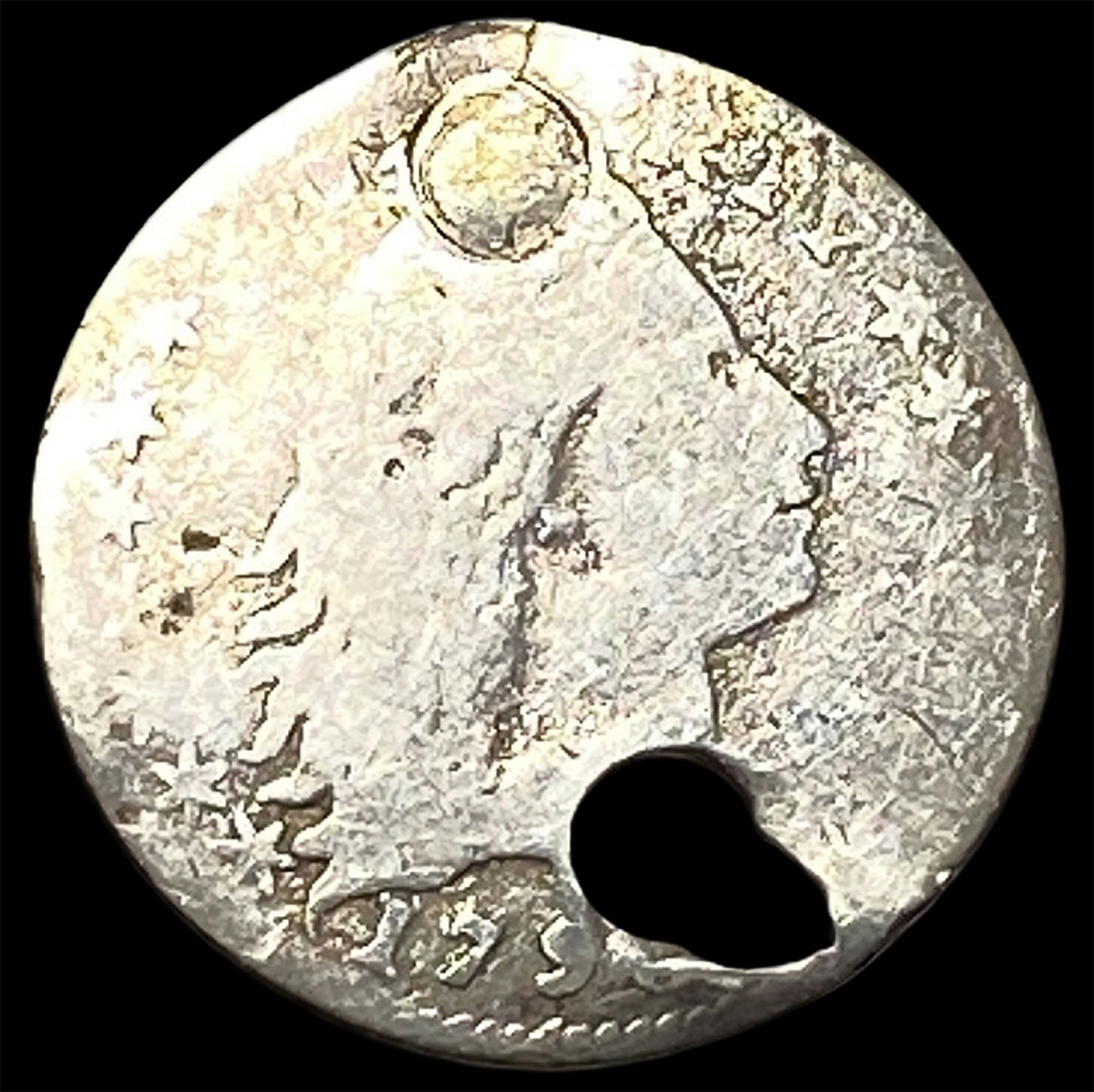 1794-1795 Flowing Hair Half Dime LIGHTLY CIRCULATED: 1794-1795 Flowing Hair Half Dime LIGHTLY CIRCULATED