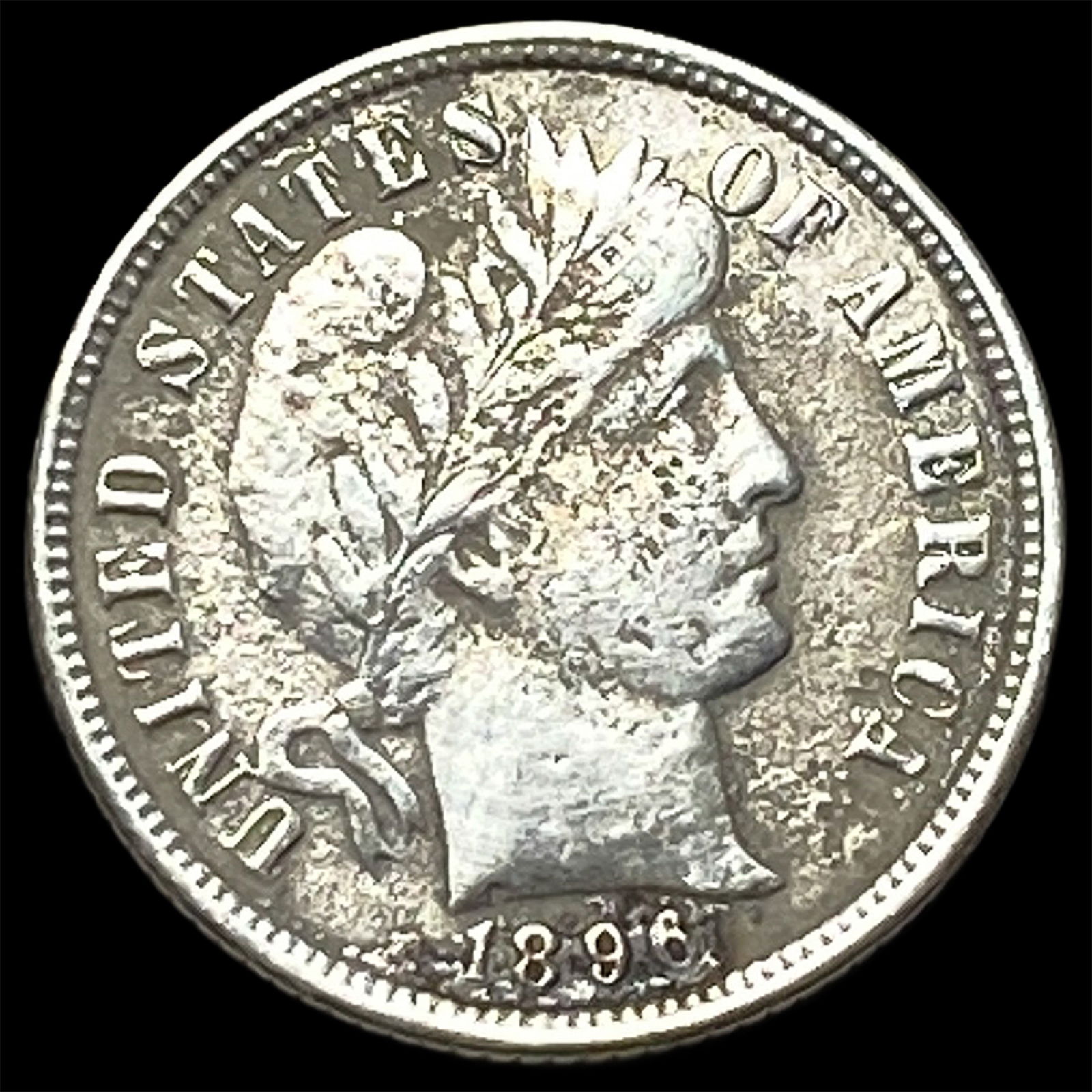 1896-O Silver Barber Dime LIGHTLY CIRCULATED: 1896-O Silver Barber Dime LIGHTLY CIRCULATED