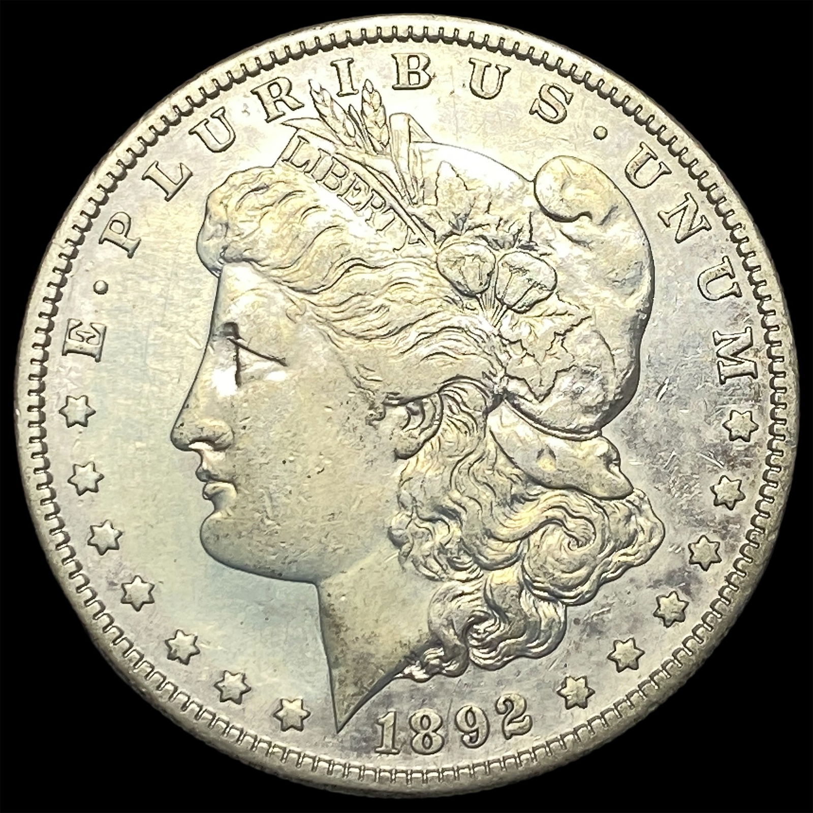 1892-S Morgan Silver Dollar NEARLY UNCIRCULATED: 1892-S Morgan Silver Dollar NEARLY UNCIRCULATED
