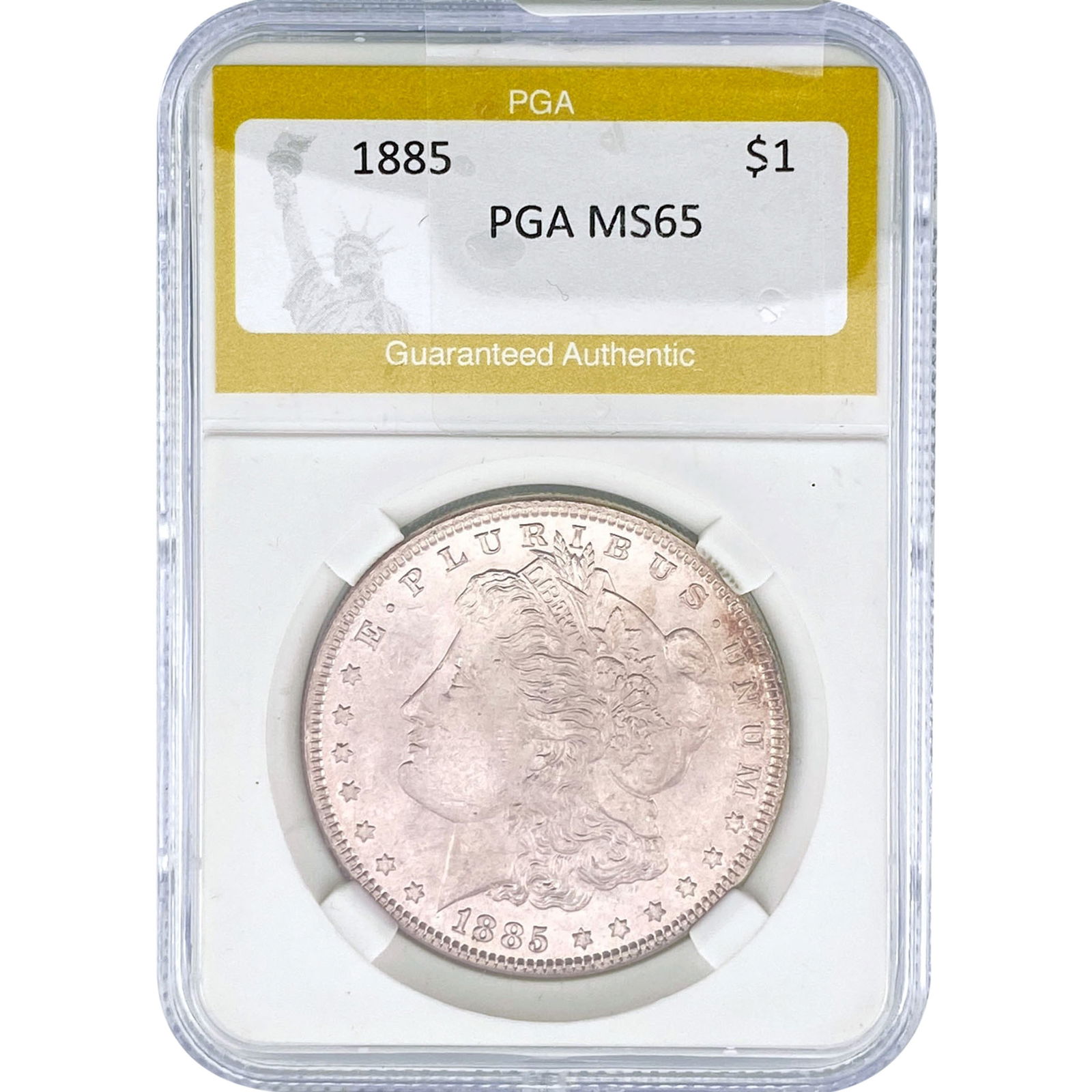 1885 Morgan Silver Dollar PGA MS65: 1885 Morgan Silver Dollar PGA MS65