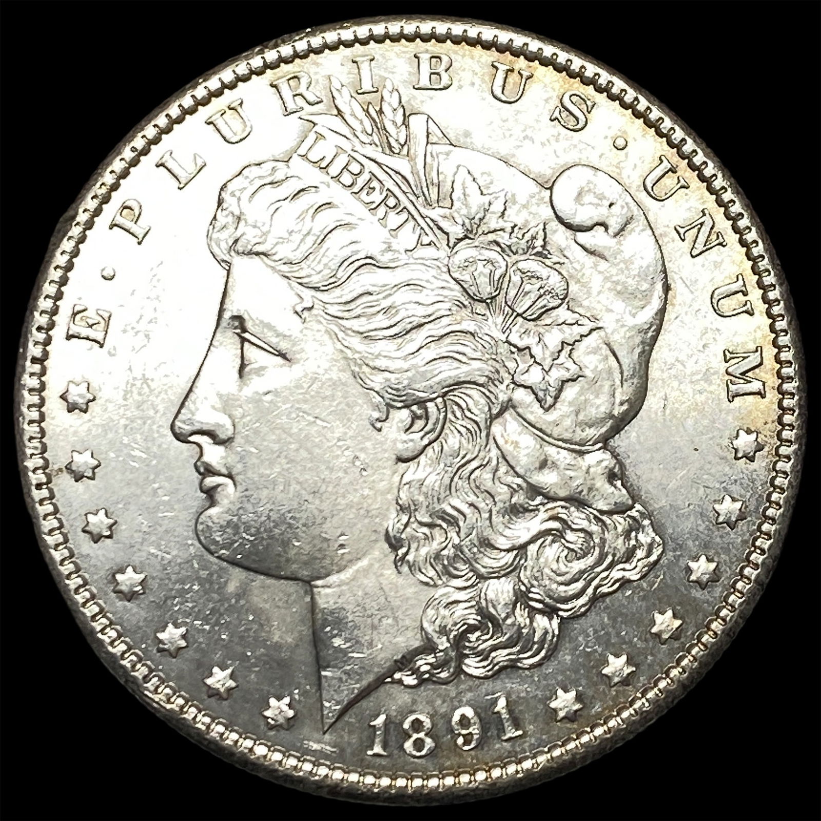 1891-S Morgan Silver Dollar CHOICE BU (1 of 2)