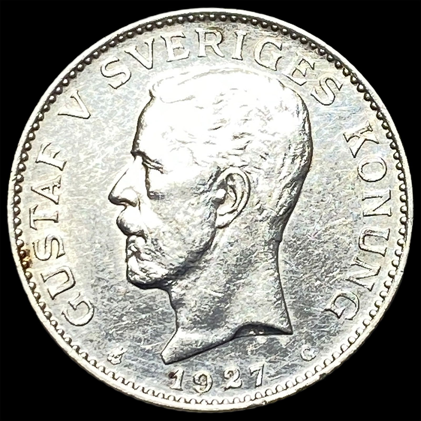 1927-G Sweden Silver Krona UNCIRCULATED (1 of 2)
