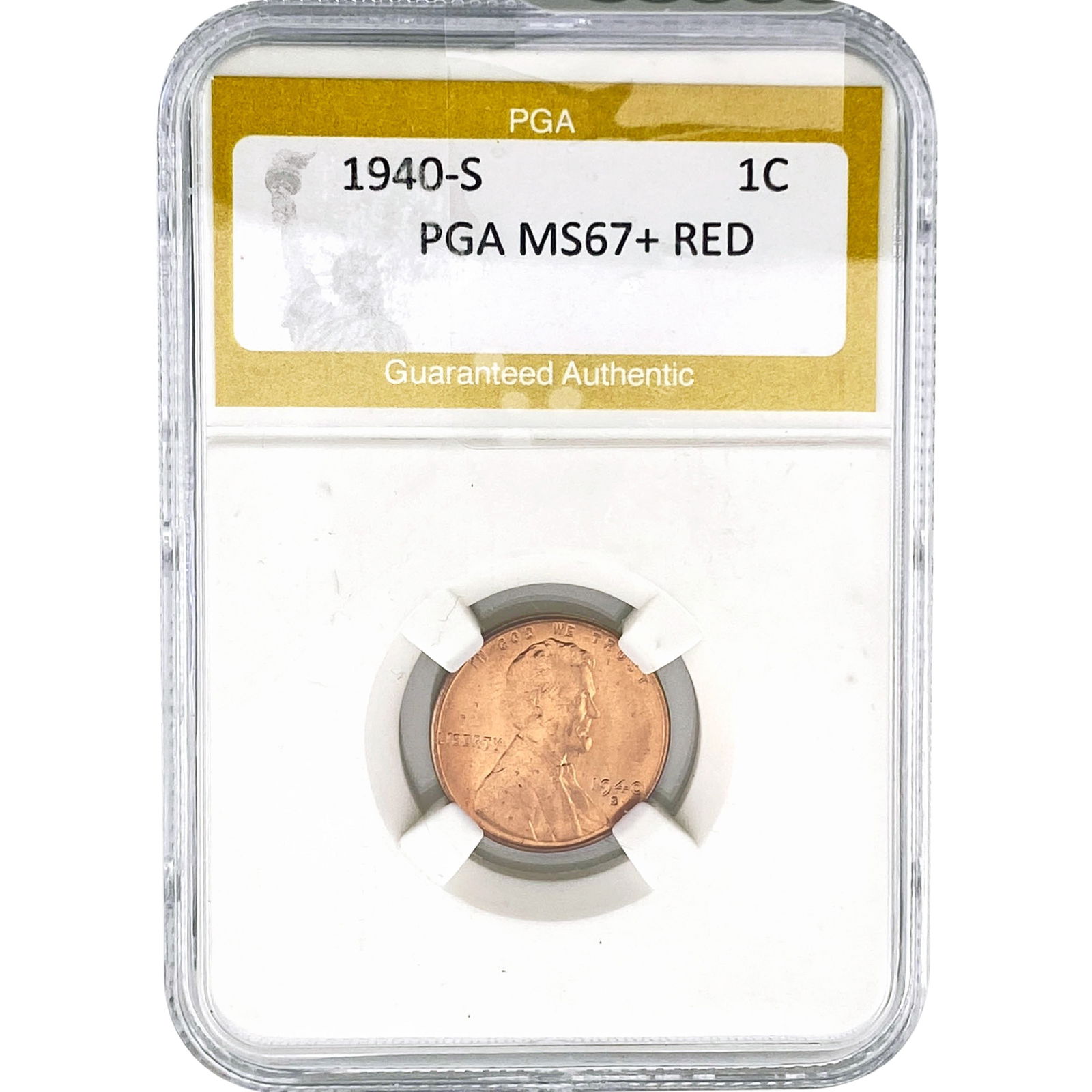 1940-S Wheat Cent PGA MS67+ RED (1 of 2)